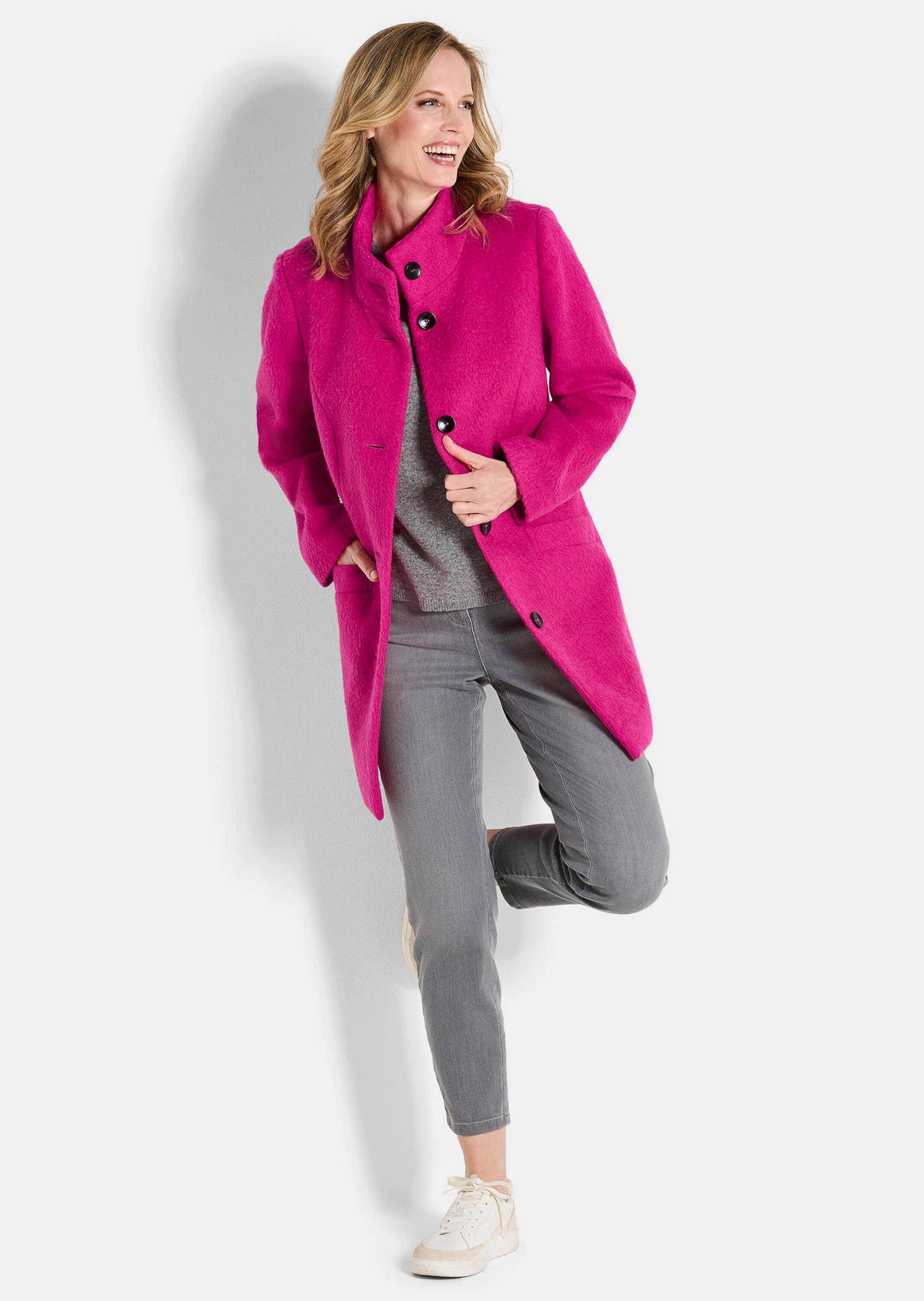 GOLDNER Jerseyblazer Stepp-Winterjacke mit Kapuze Langarm Übergangsjacke mi günstig online kaufen