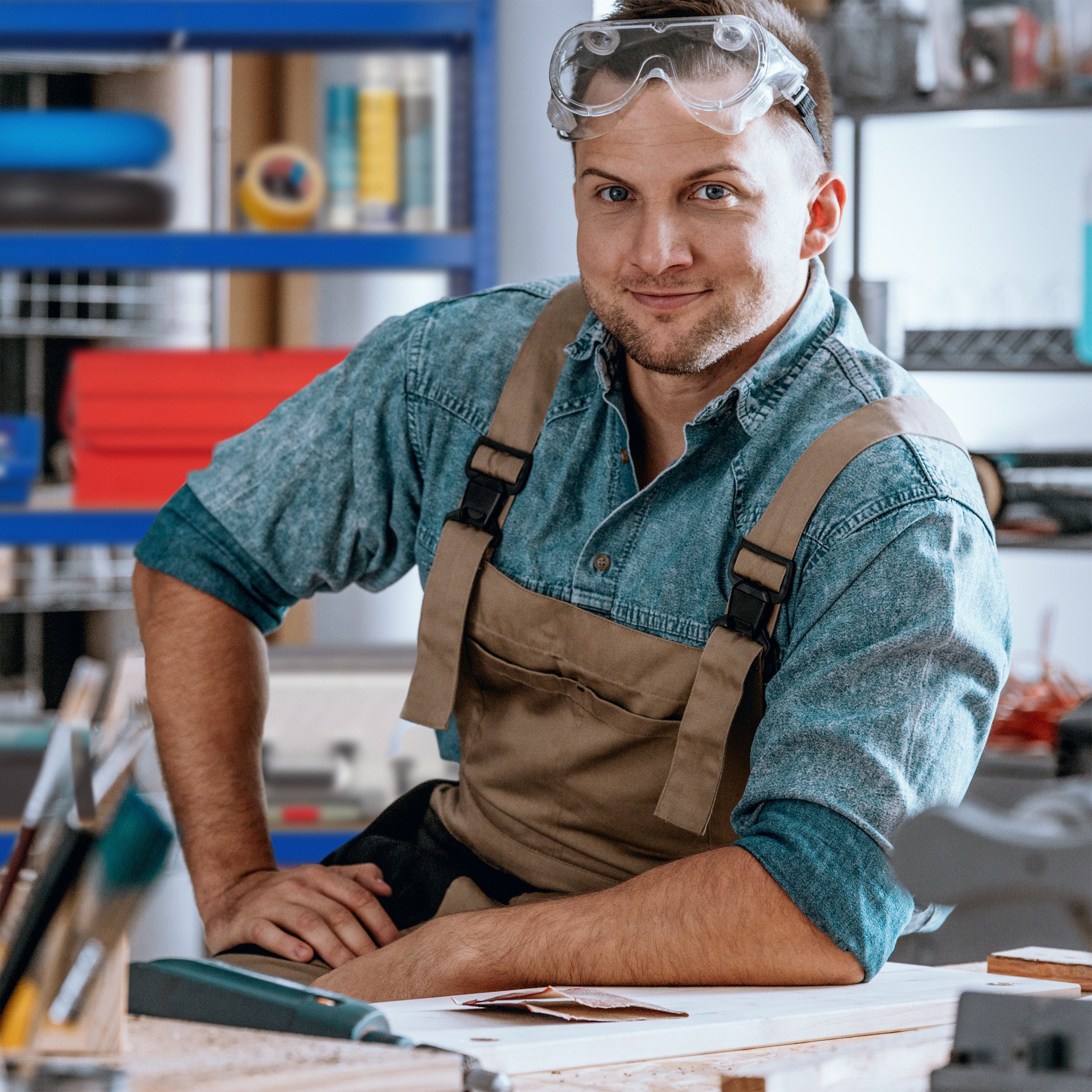 relaxdays Schwerlastregal 2 x Schwerlastregal blau