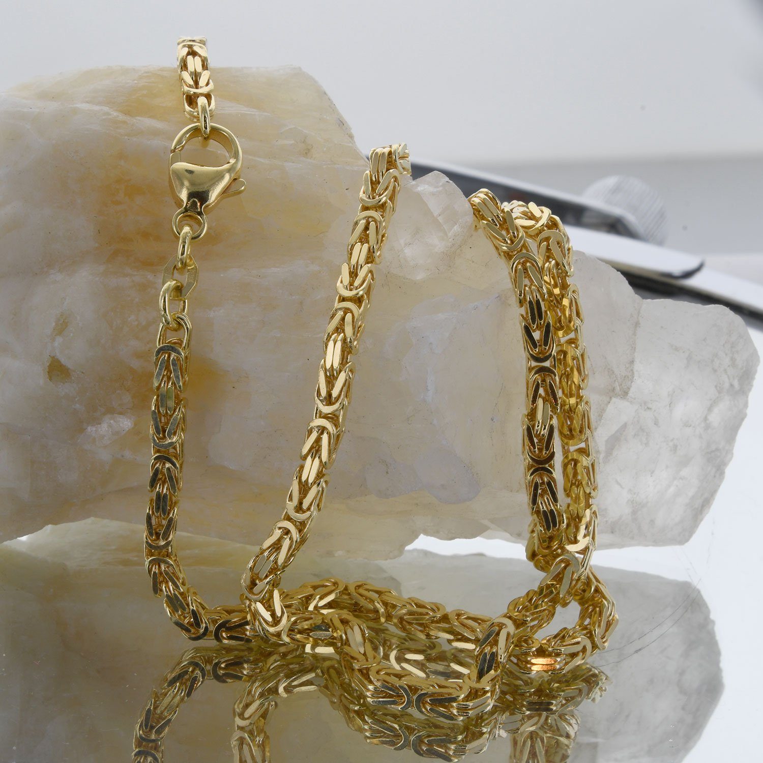 HOPLO Königskette Goldkette Königskette Länge 50cm günstig online kaufen