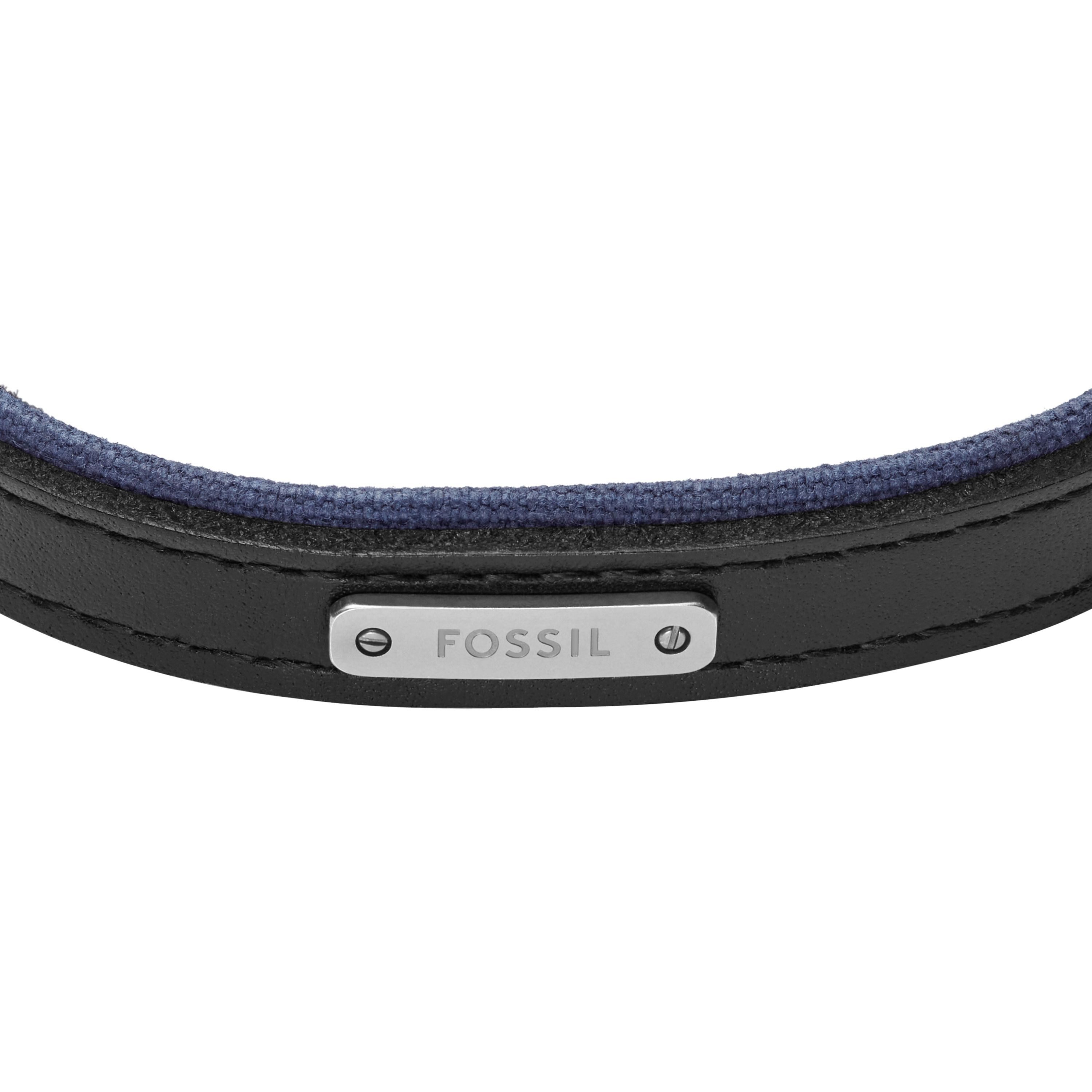 Fossil Armband Schmuck Geschenk Metall, Leder, Textil EVERETT