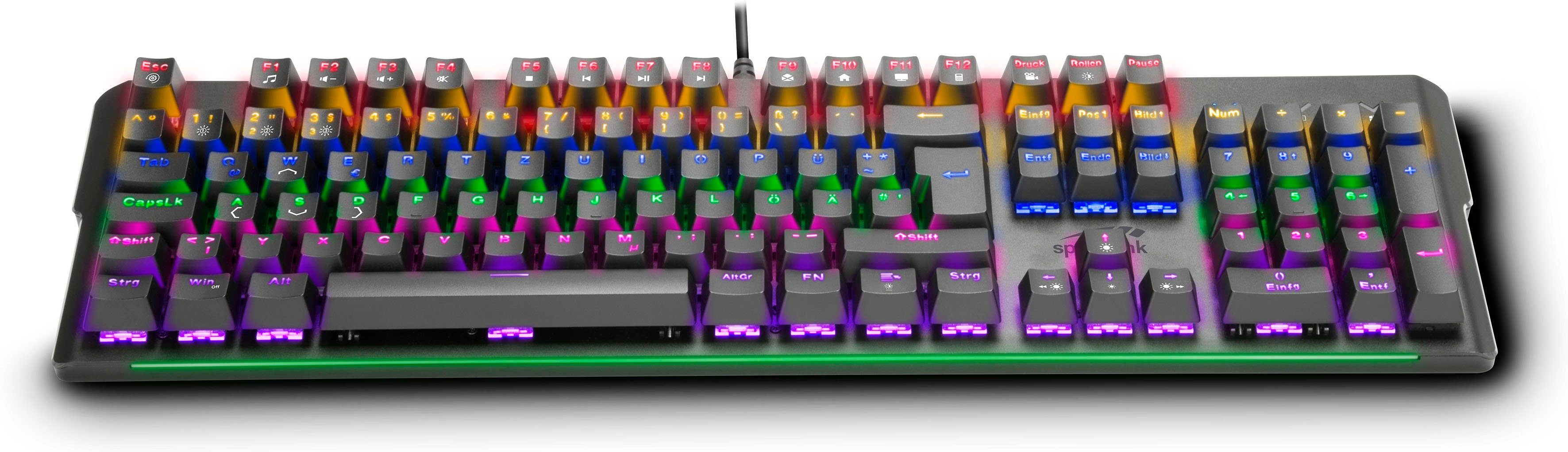 LED Gaming-Tastatur VELA Speedlink mechanisch (mechanisch)