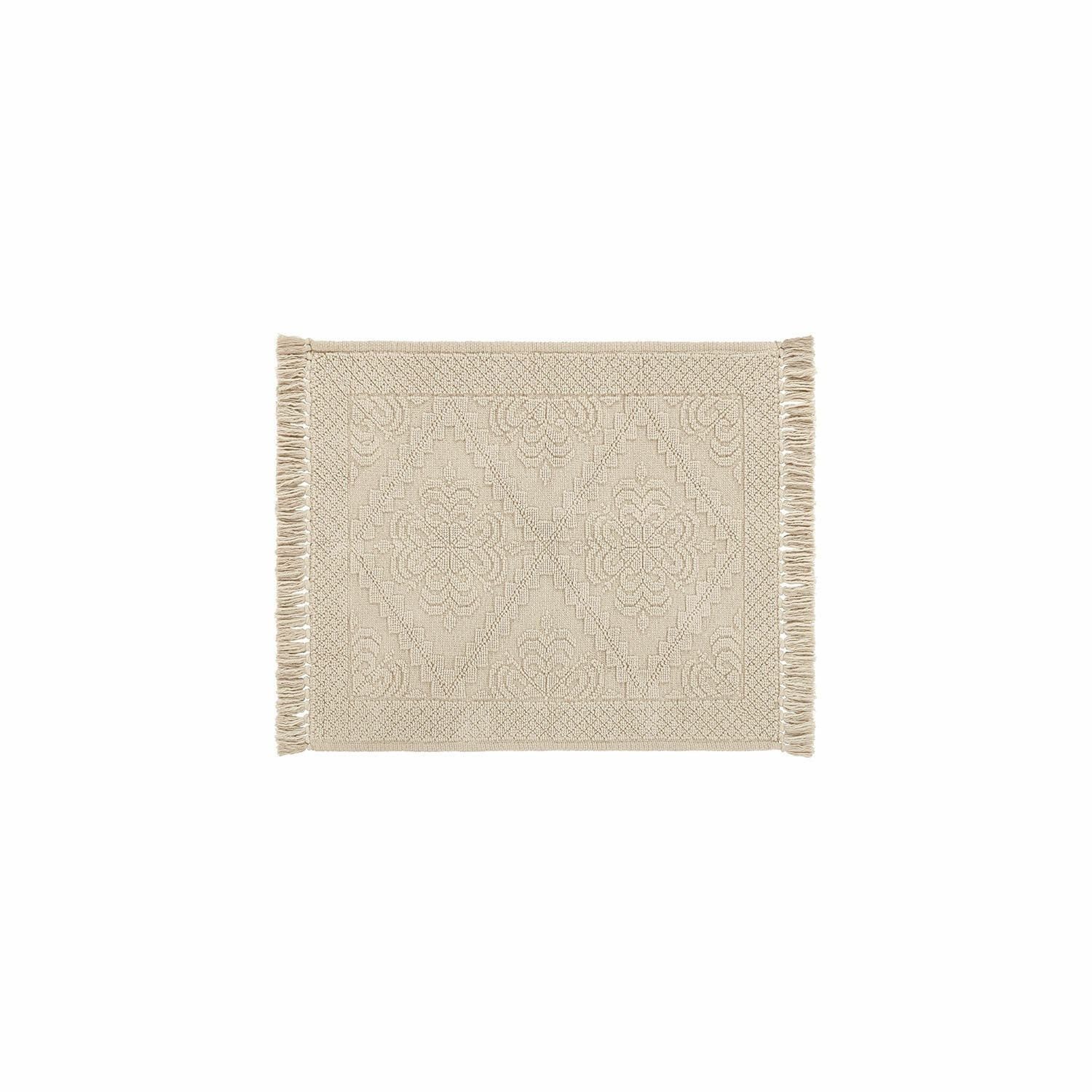 Mirabeau Badematte Badematte Mivorex beige, Höhe 400 mm, 100% Baumwolle