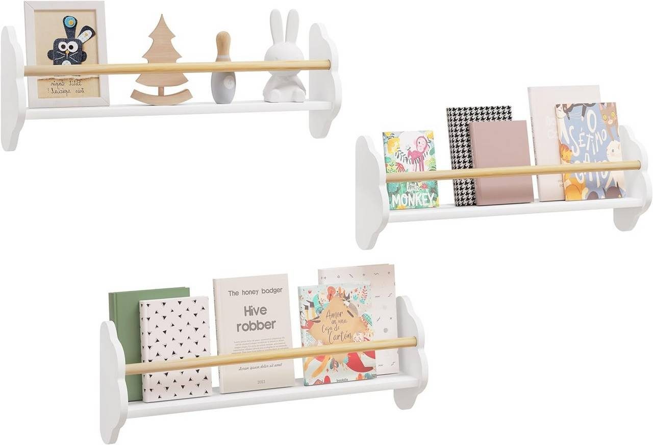 Woltu Kinderregal, 3-tlg., Kinderbücherregal Wandregal aus günstig online kaufen