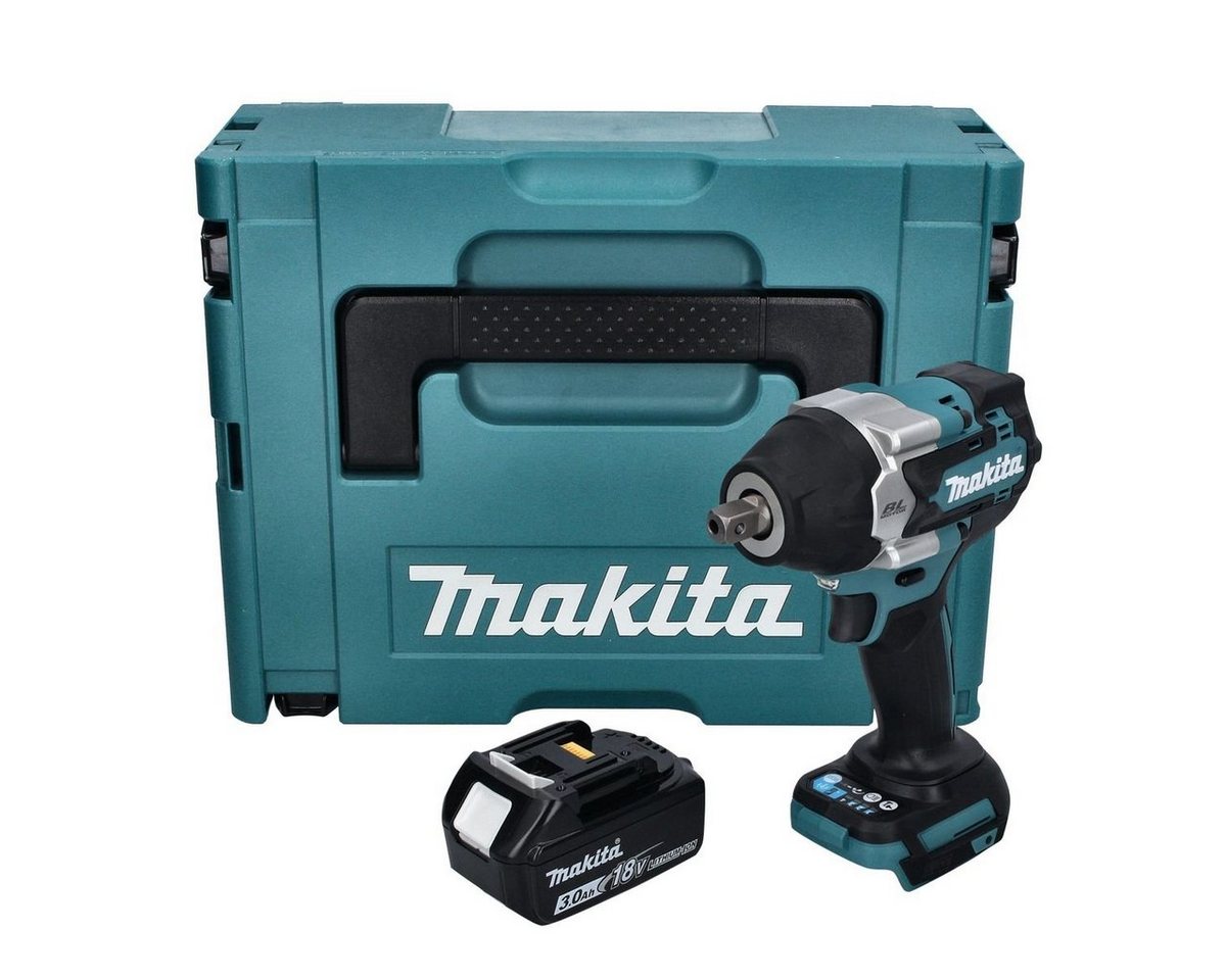 Thumbnail - Makita Akku-Schlagschrauber DTW 701 F1J Akku Schlagschrauber 18 V 700 Nm 1/2" XPT Brushless + 1x