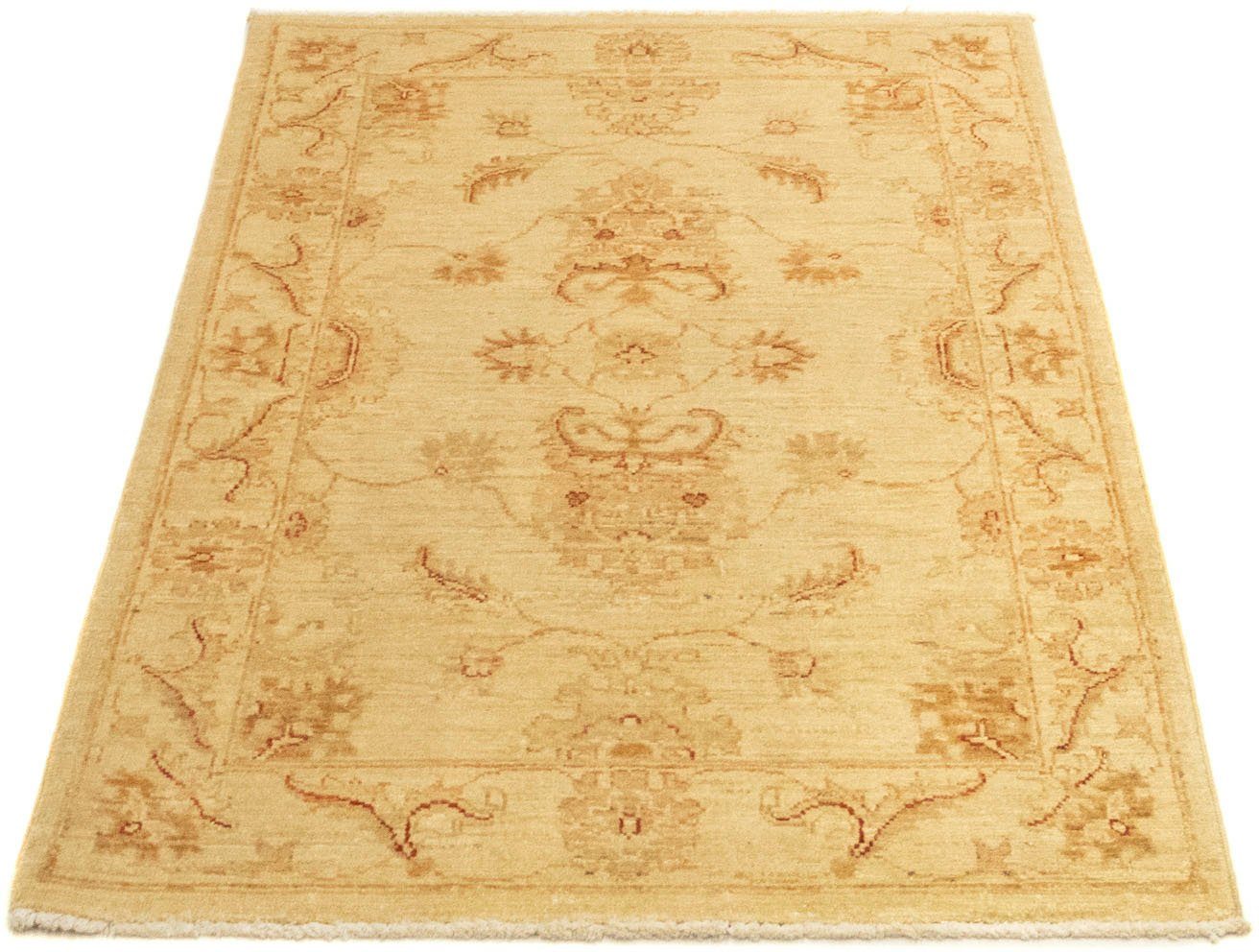 Wollteppich Farahan Teppich handgeknüpft beige, morgenland, rechteckig, Höhe: 7 mm