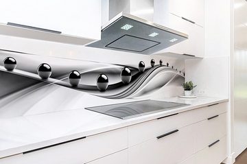 Rodnik Küchenrückwand Schwarze Kugeln, ABS-Kunststoff Platte Monolith in DELUXE Qualität mit Direktdruck