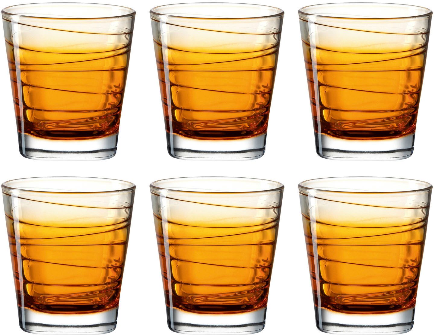 LEONARDO Whiskyglas VARIO STRUTTURA, Glas, 250 ml, 6-teilig