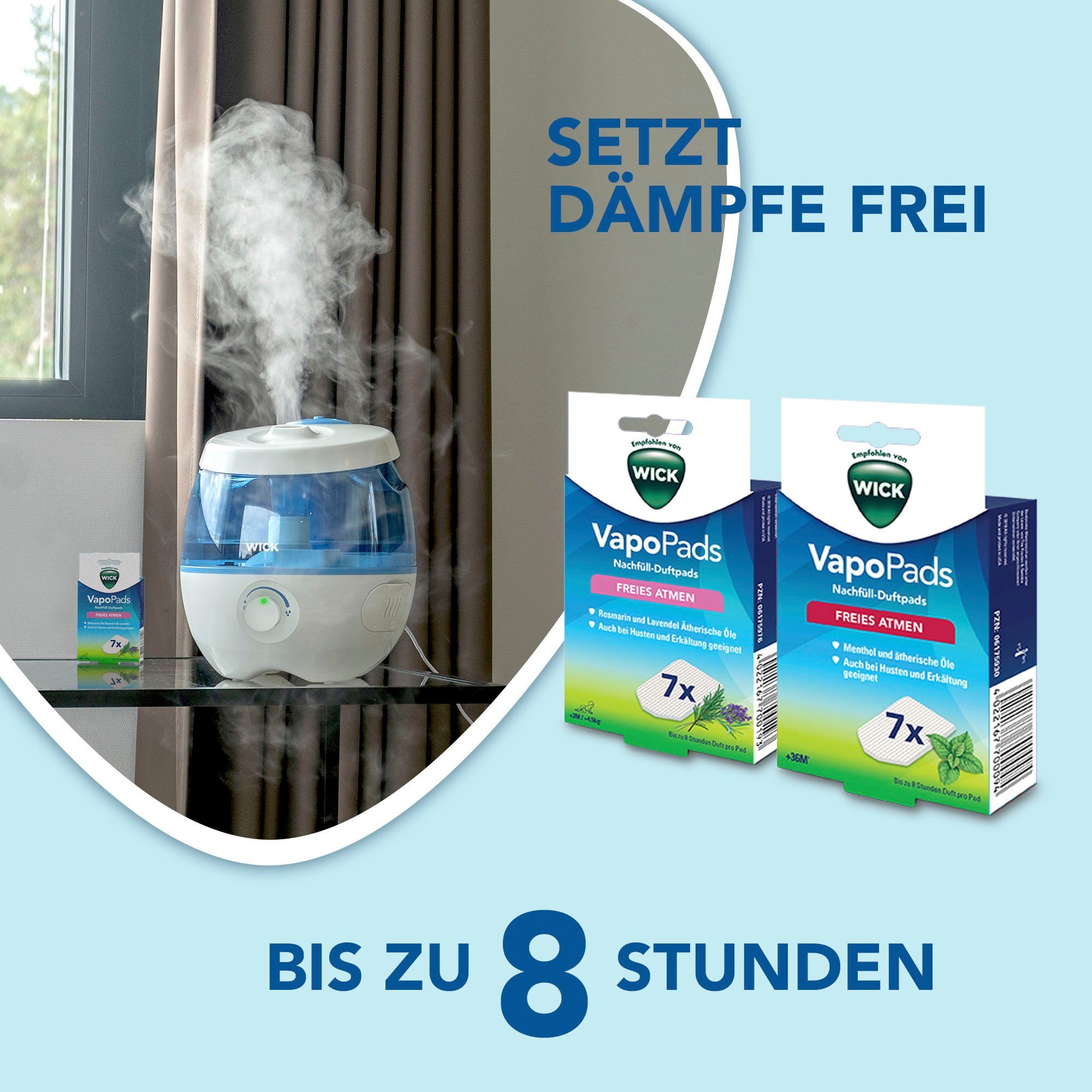 WICK Luftbefeuchter SweetDreams Kaltluft-Luftbefeuchter mit Lichtprojektion - WUL575, 3,8 l Wassertank, Projiziert 3 Motive: Safari, Ozean und Sternenhimmel – Bild 3 von 5
