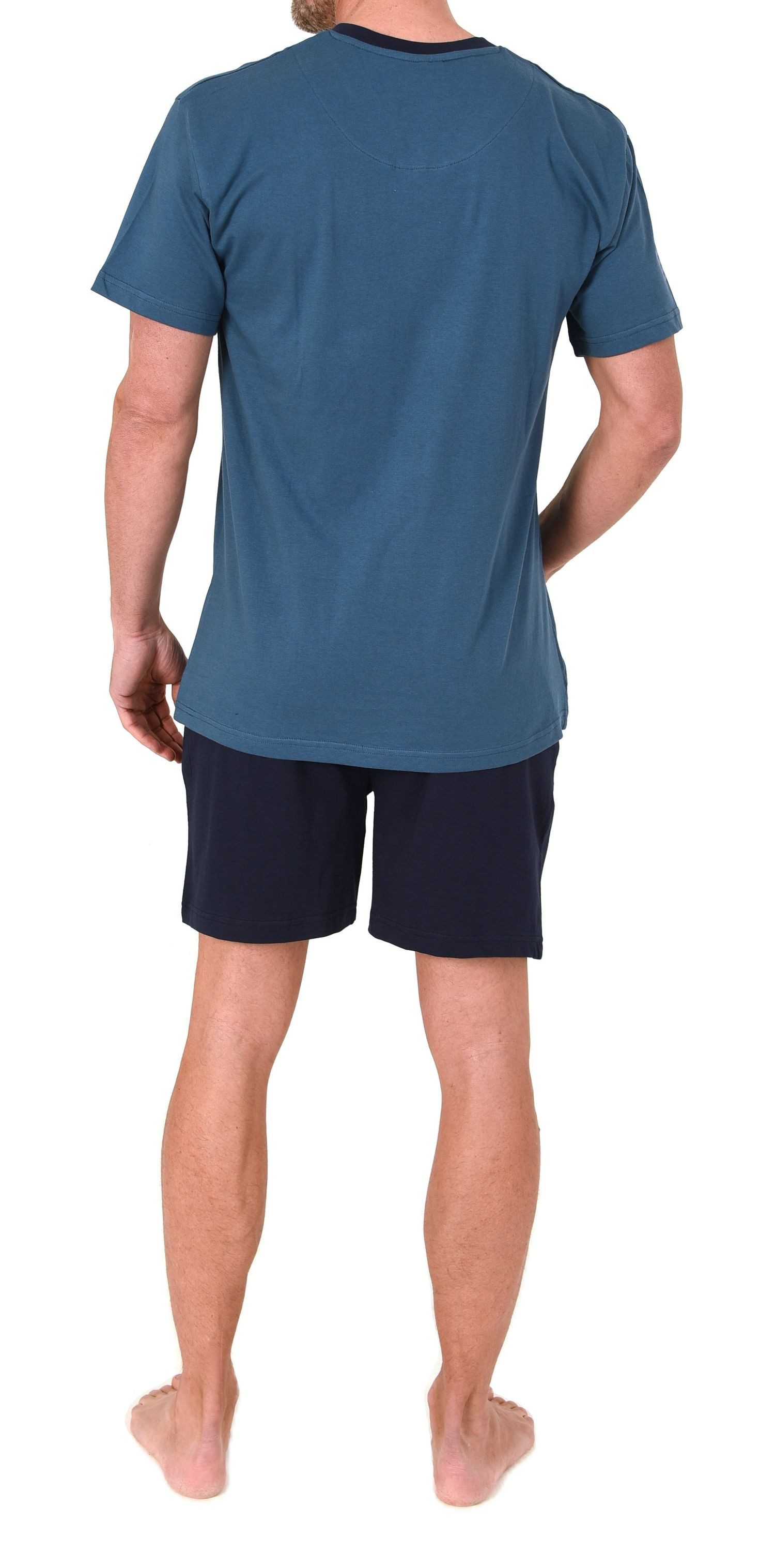 Normann Pyjama Normann Herren Schlafanzug Shorty mit Frontprint - auch in Übergröße – Bild 5 von 5