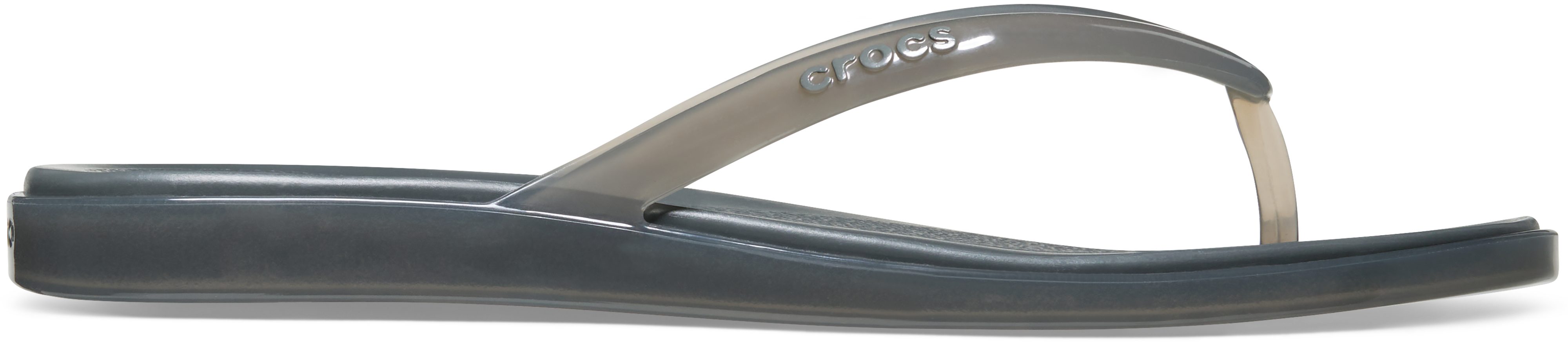 Crocs Miami Jelly Round Toe Flip Zehentrenner Sommerschuh, Urlaubsschuh, Strandschuh mit Zehensteg