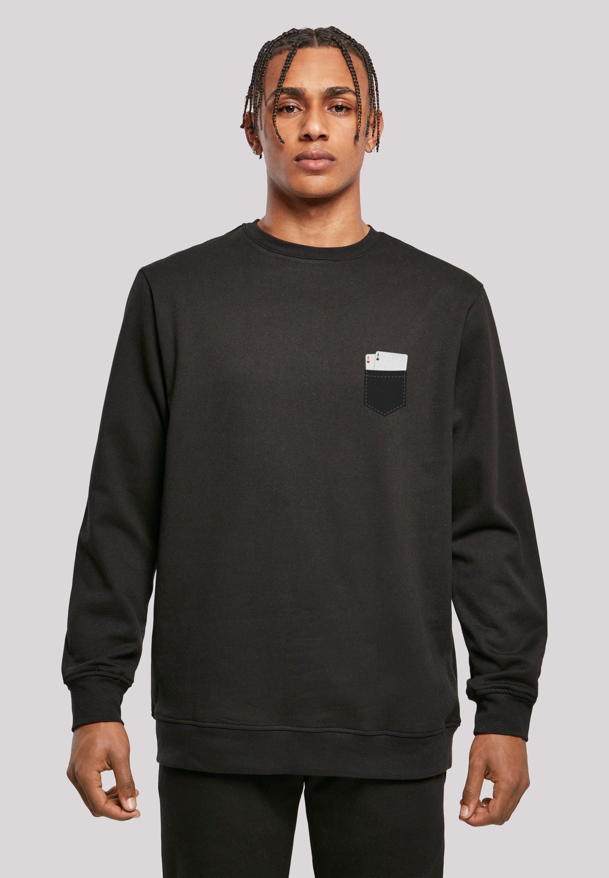 F4NT4STIC Kapuzenpullover "Pocket with Cards", Print günstig online kaufen