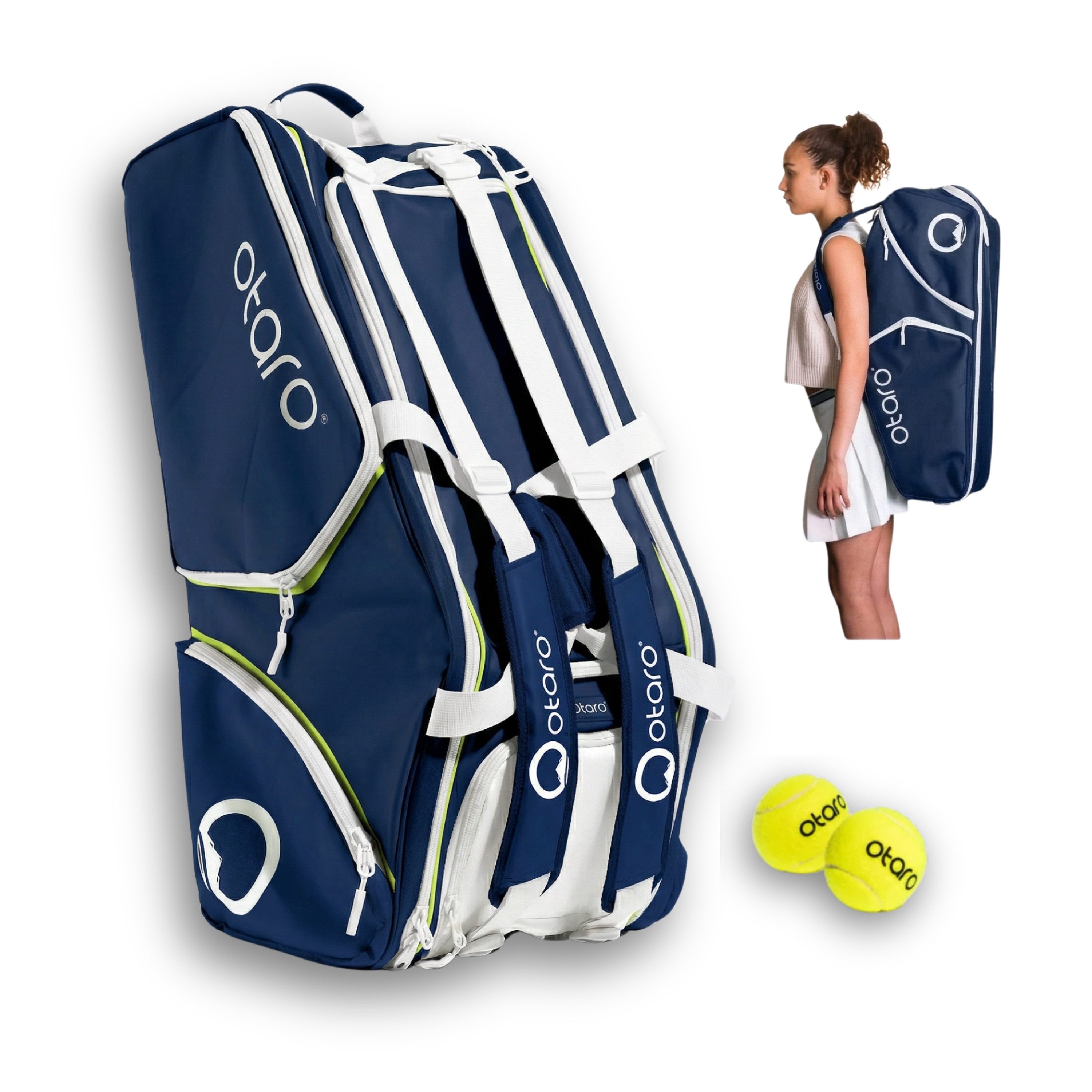Otaro Tennistasche Tennistasche Racquet Bag, 82 Liter