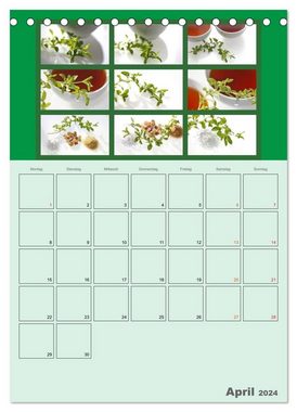 CALVENDO Wandkalender Food (Tischkalender 2024 DIN A5 hoch), CALVENDO Monatskalender