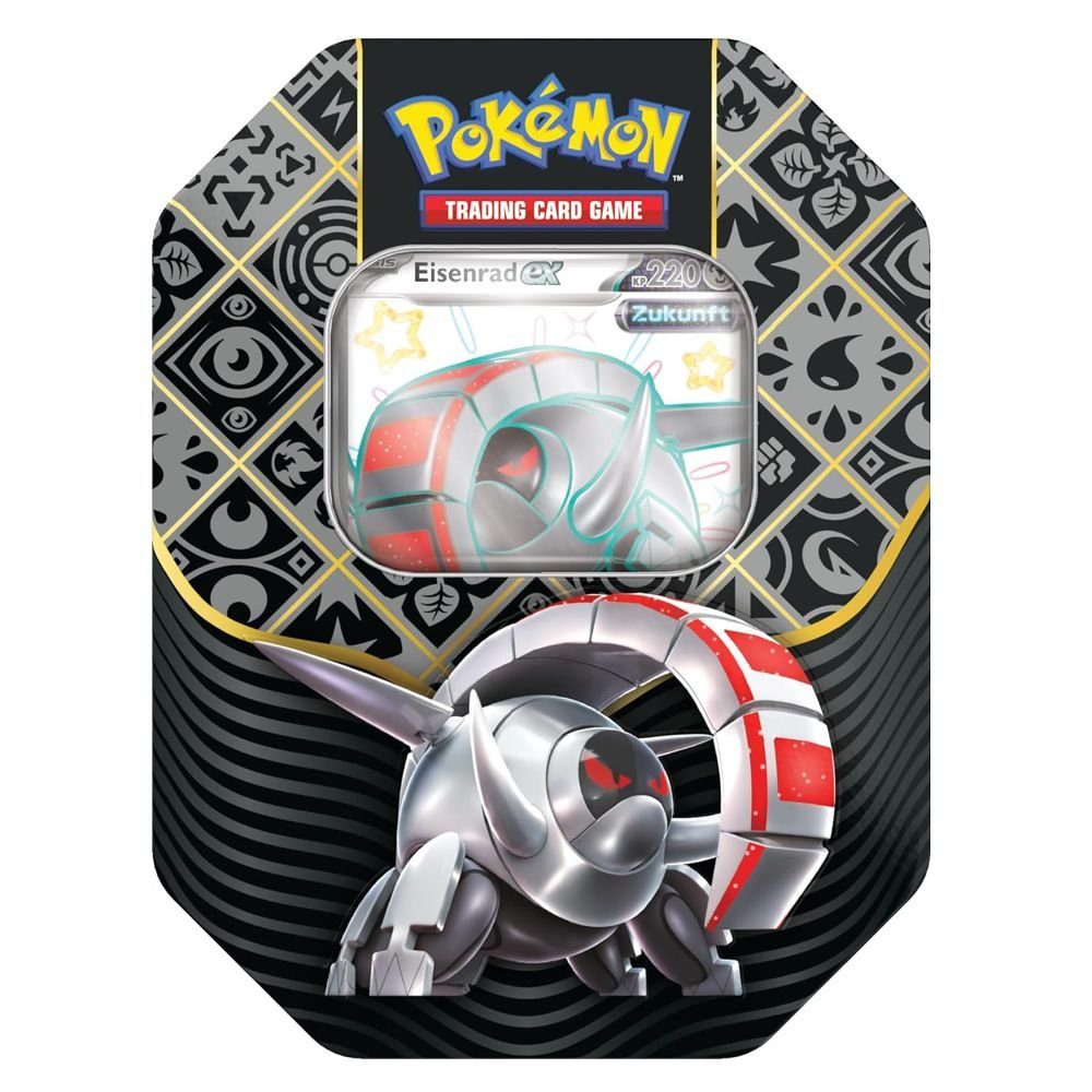 POKÉMON Sammelkarte Tin Box Eisenrad Pokemon Sammel-Karten Kollektion deutsch