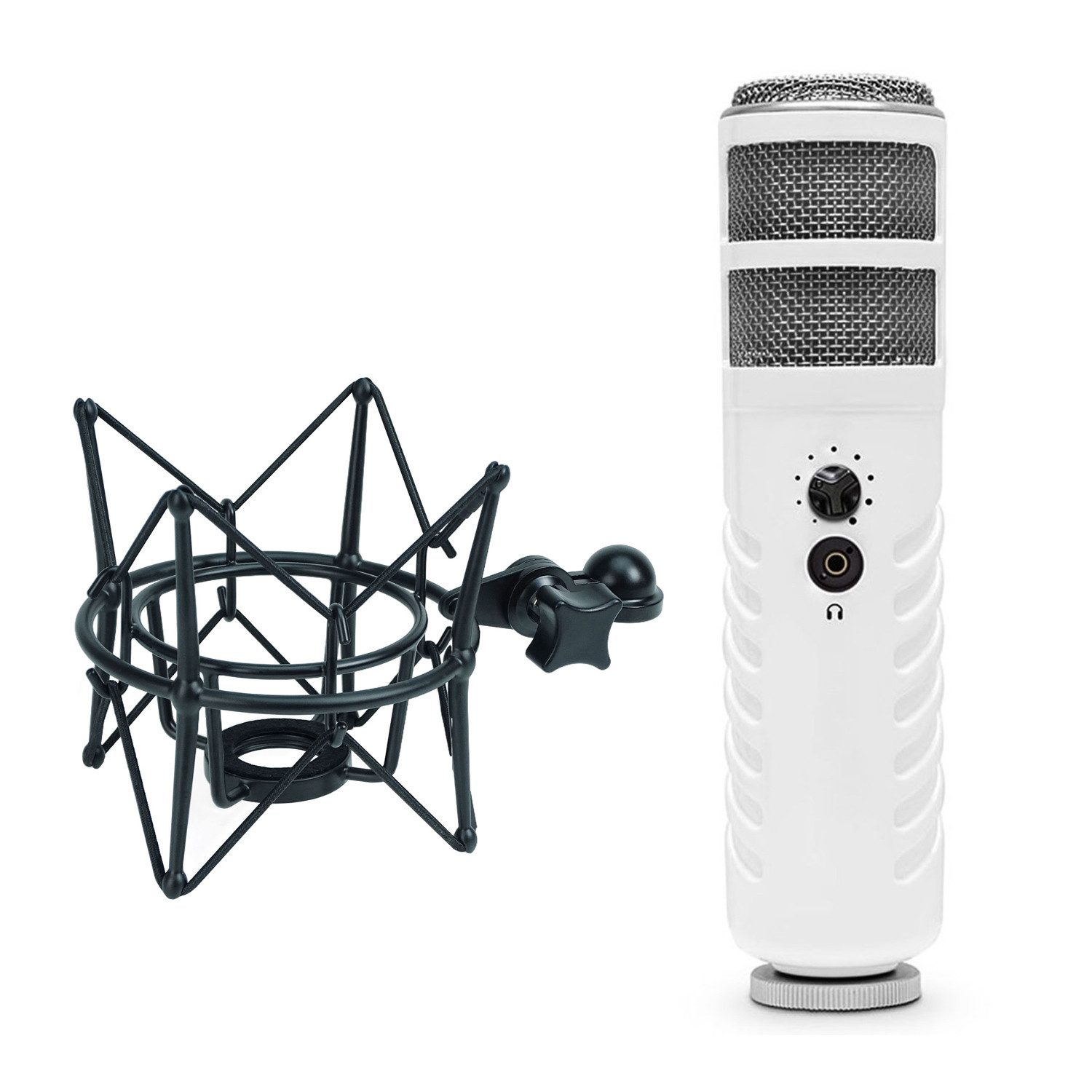 RØDE Mikrofon Rode Podcaster USB-Mikrofon mit keepdrum Mikrofon-Spinne Schwarz (Set), hochwertiges Mikrofon