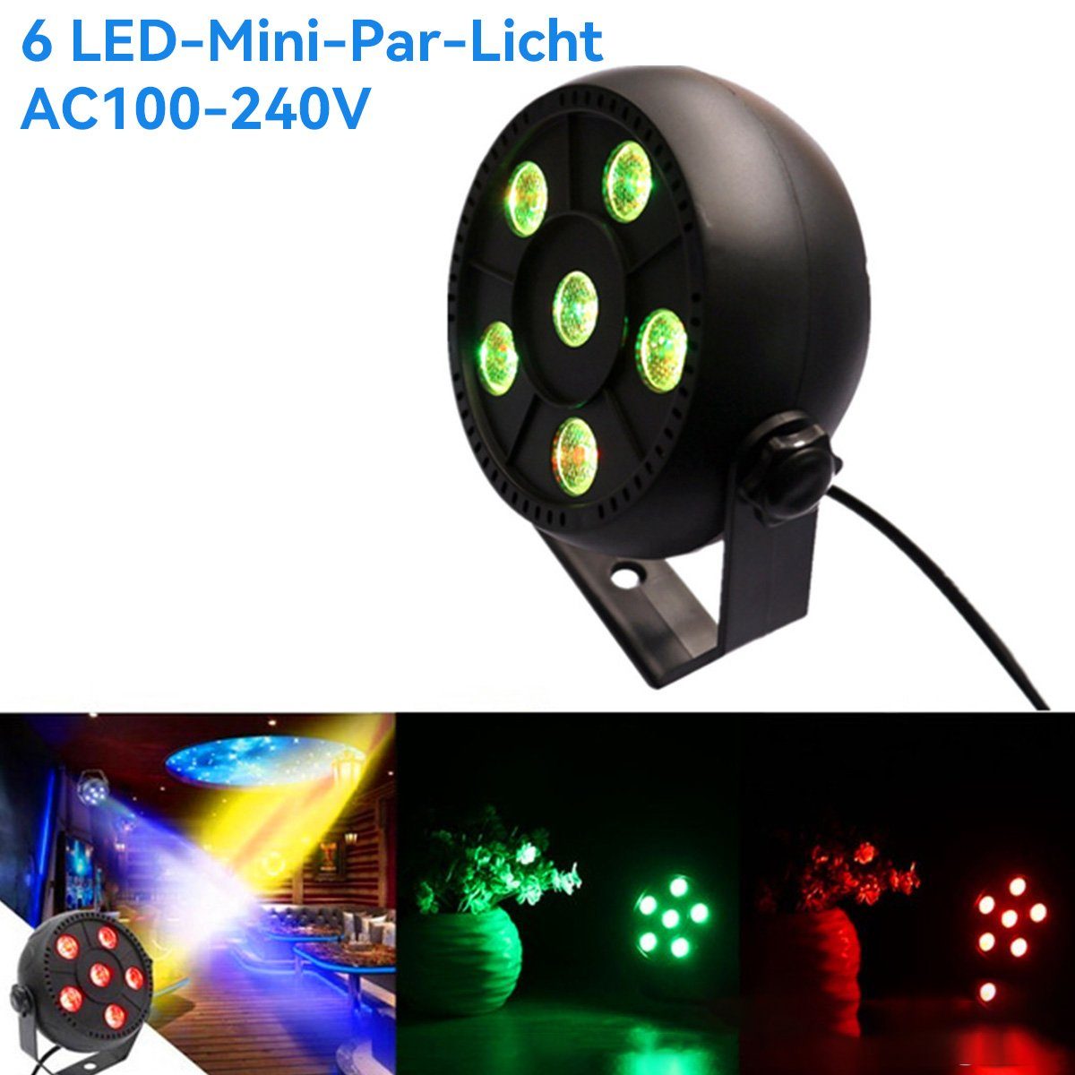 Fernbedienung, LED-Scheinwerfer, 18W Partylicht Discolicht 12 RGBW DOPWii mit LED