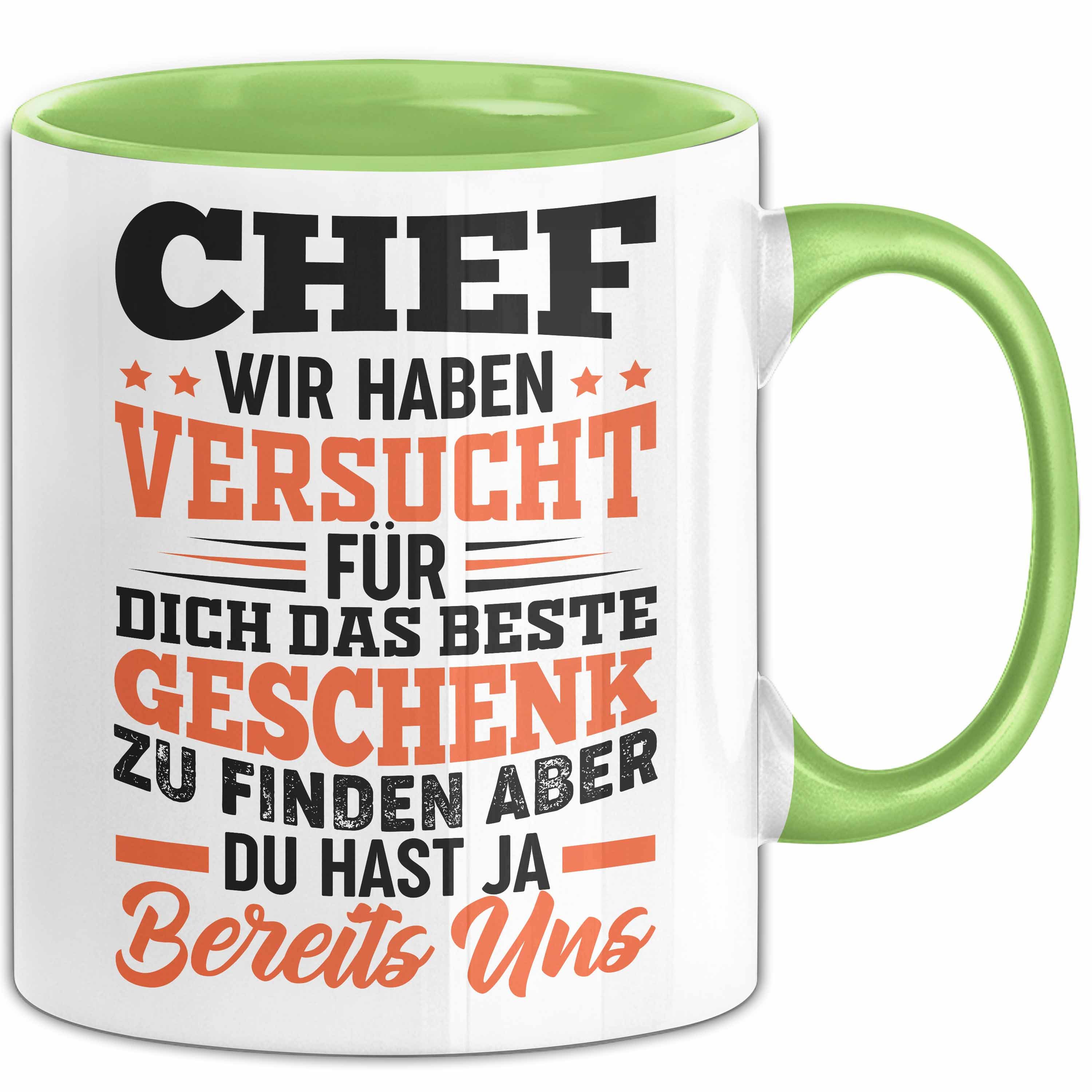 Trendation Tasse Chef Geschenk Tasse Wir Haben Versucht Das Beste Geschenk Für Dich Zu