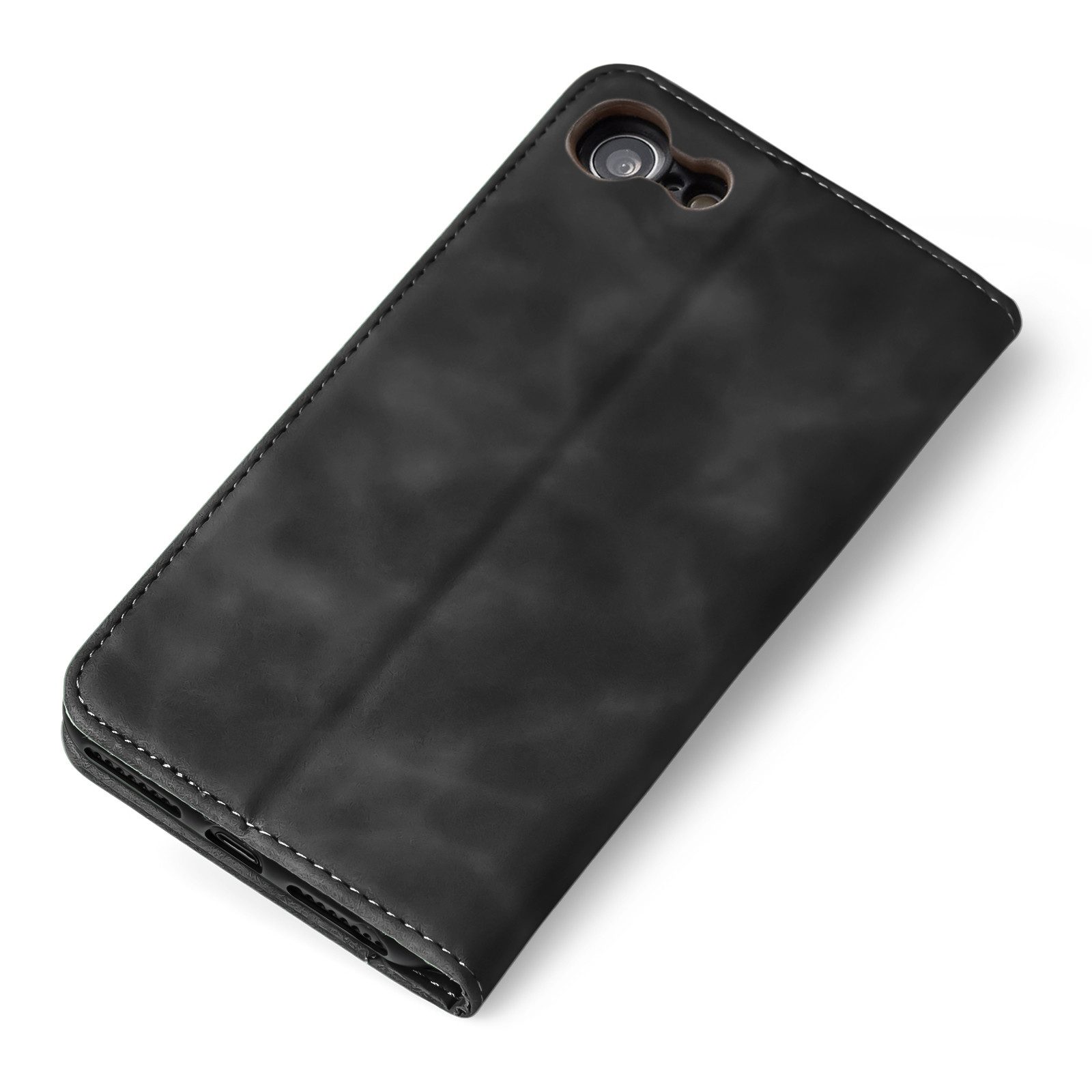 Tec-Expert Handyhülle Tasche Hülle für Apple iPhone 7 / 8 / SE 4.7 Zoll, 4.7, Cover Klapphülle Case mit Kartenfach Fliphülle aufstellbar