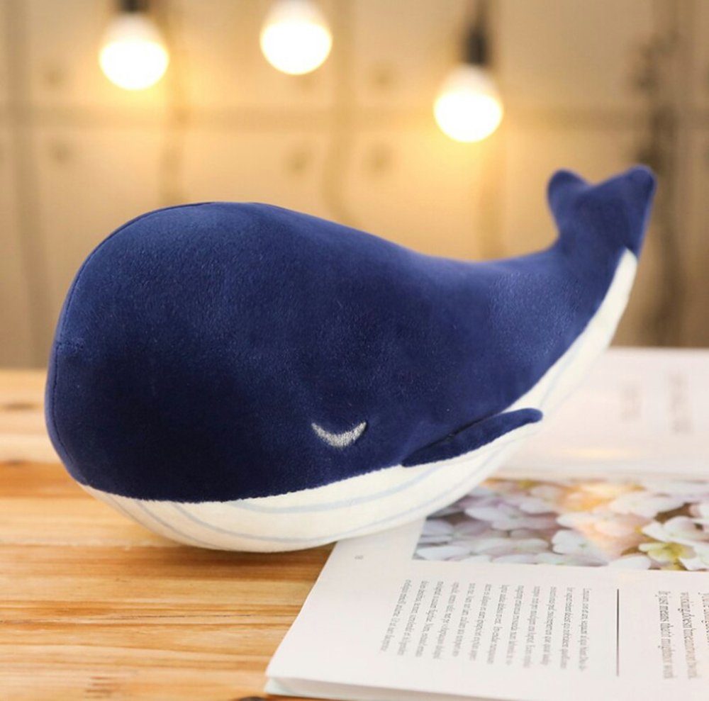 Tinisu Kuscheltier Schlafender Wal Kuscheltier - 25cm süßes weiches Plüschtier Whale