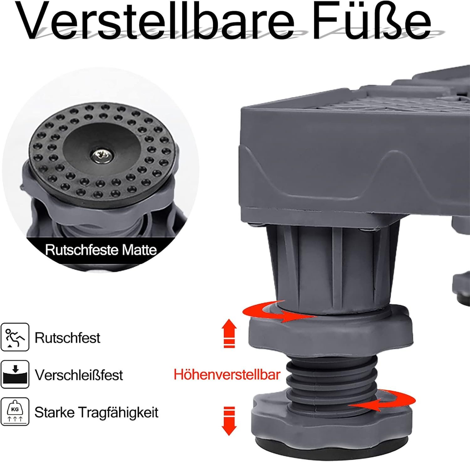 FIVMEN Untergestell Waschmaschine Sockel Stabil für Kühlschrank und Trockner