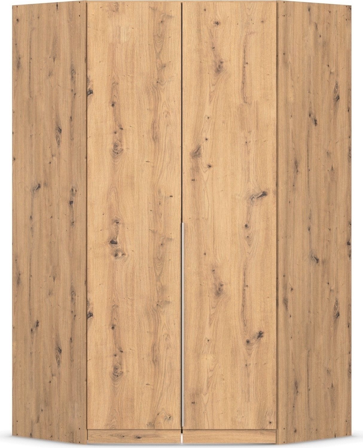 OTTO home Eckkleiderschrank Kleiderschrank Schrank Ankleidezimmer Schlafzimmer Garderobe AGORDO (in zwei Griff-Farben, Breite/Tiefe 117x117 cm, Höhen 210/229 cm) voll ausgestattet mit großzügigem Stauraum, 2 Höhen MADE IN GERMANY