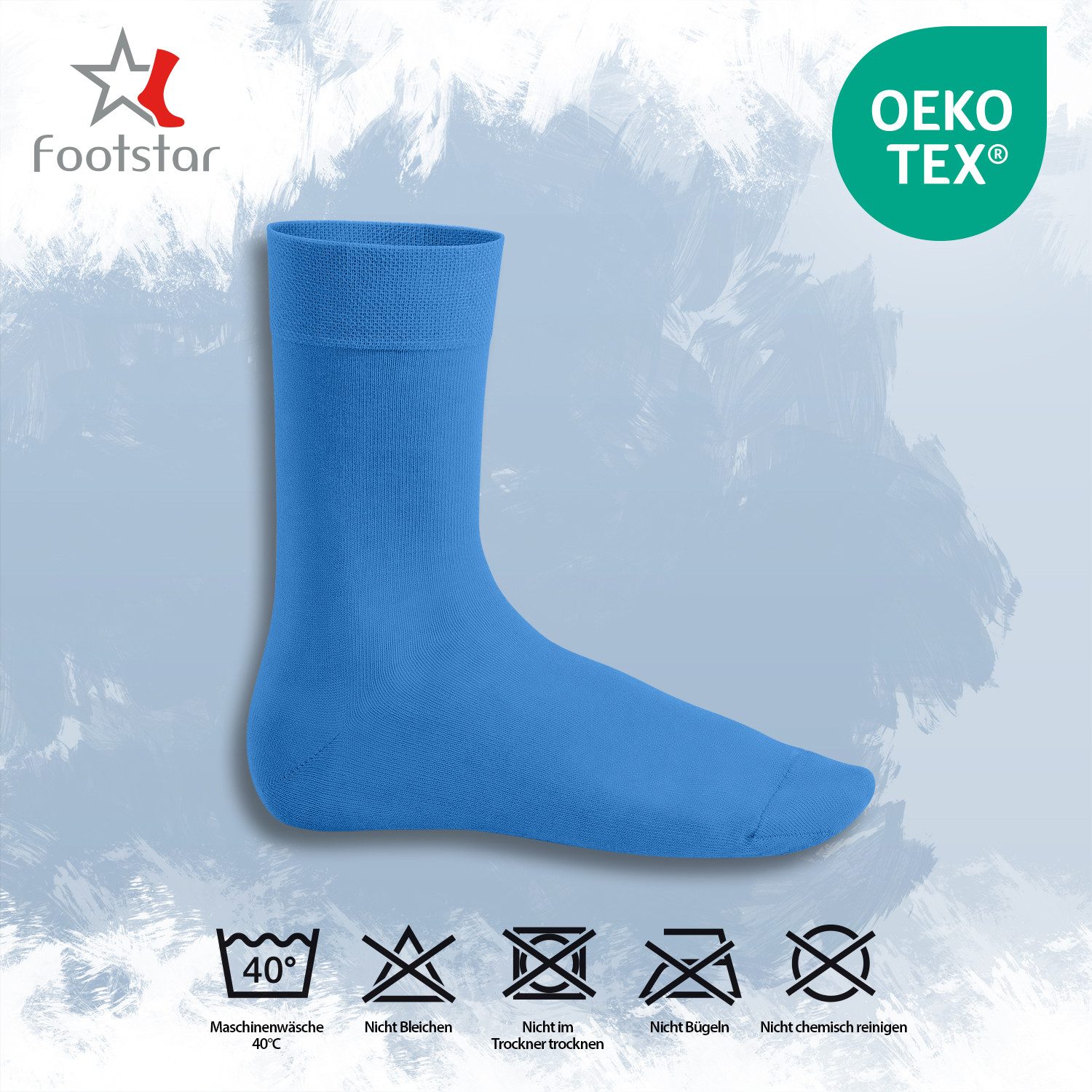 Footstar Basicsocken EVERYDAY! 10 PAAR Damen Herren Socken mit Baumwolle Basic Socken – Bild 3 von 3