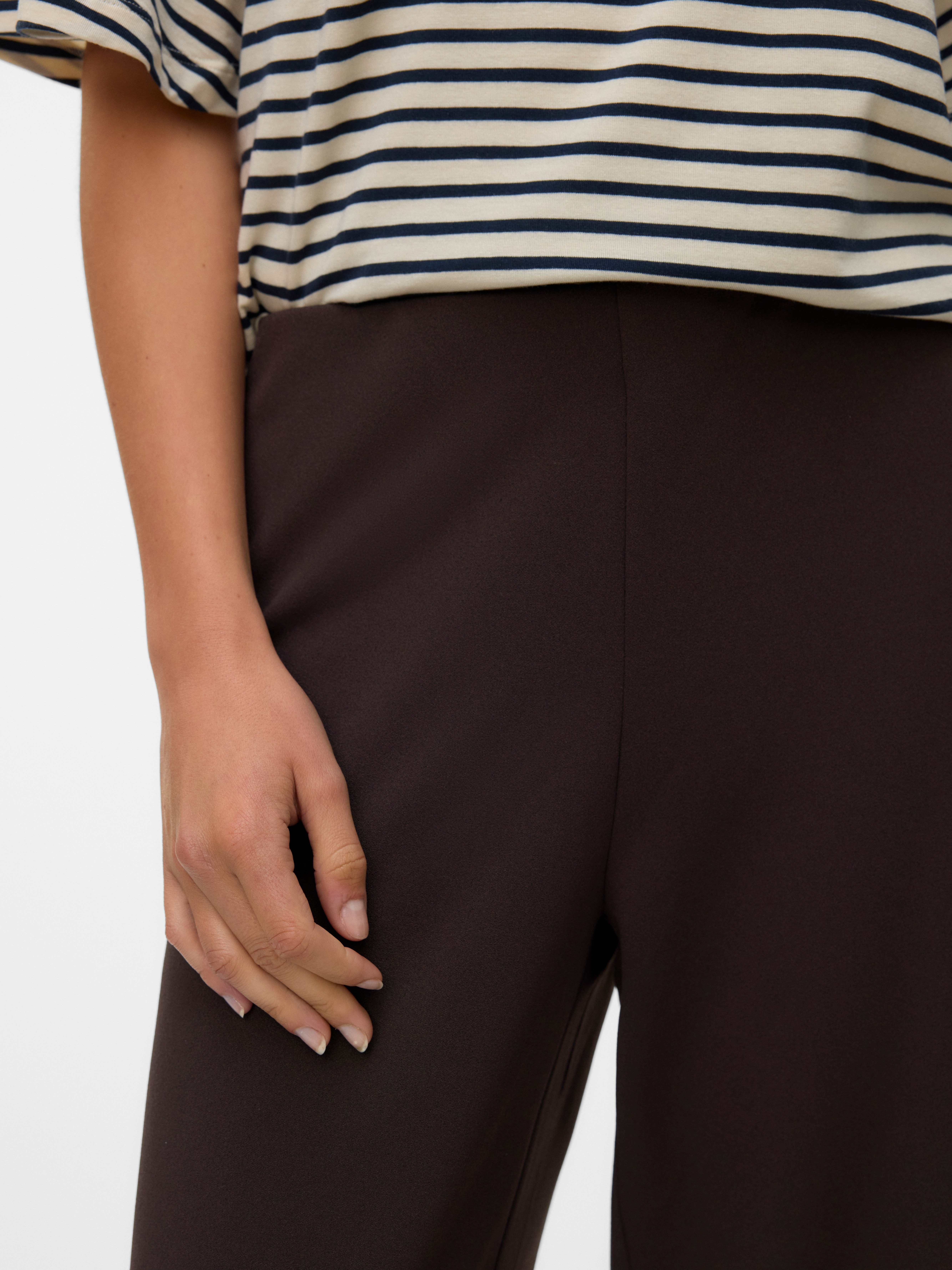 Vero Moda Schlupfhose VMBERLIN ZAMIRA MW WIDE PANT NOOS Materialmix