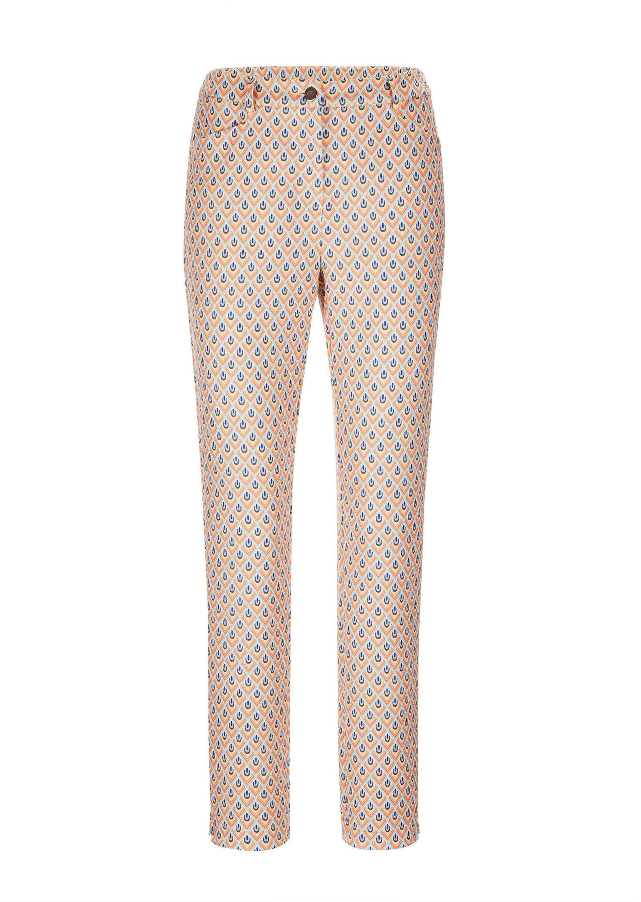 Stoffhose Elegante Hose LOUISA mit Muster