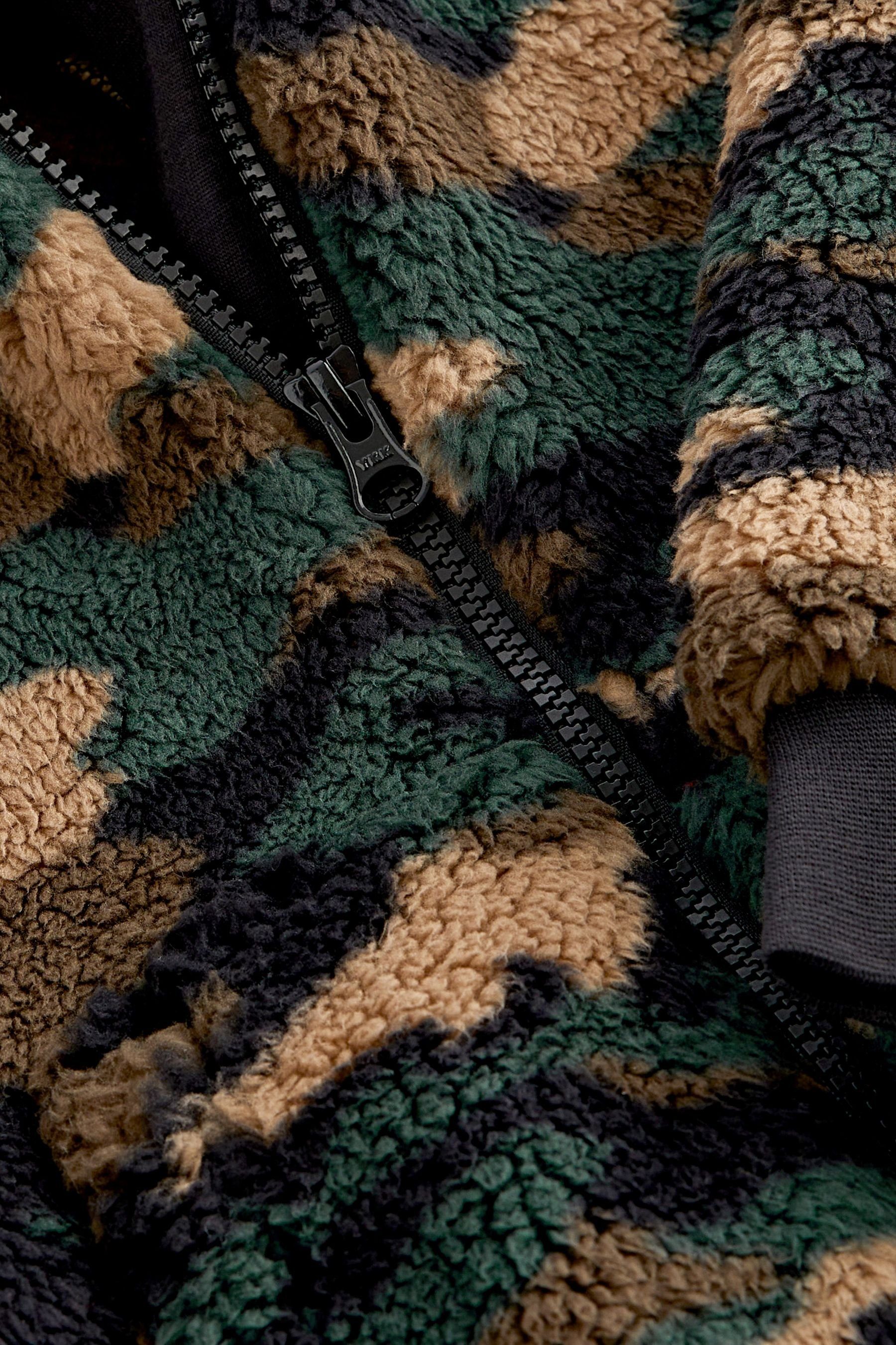 Schlafoverall Next Fleece-Einteiler Green Weicher (1-tlg) Camouflage