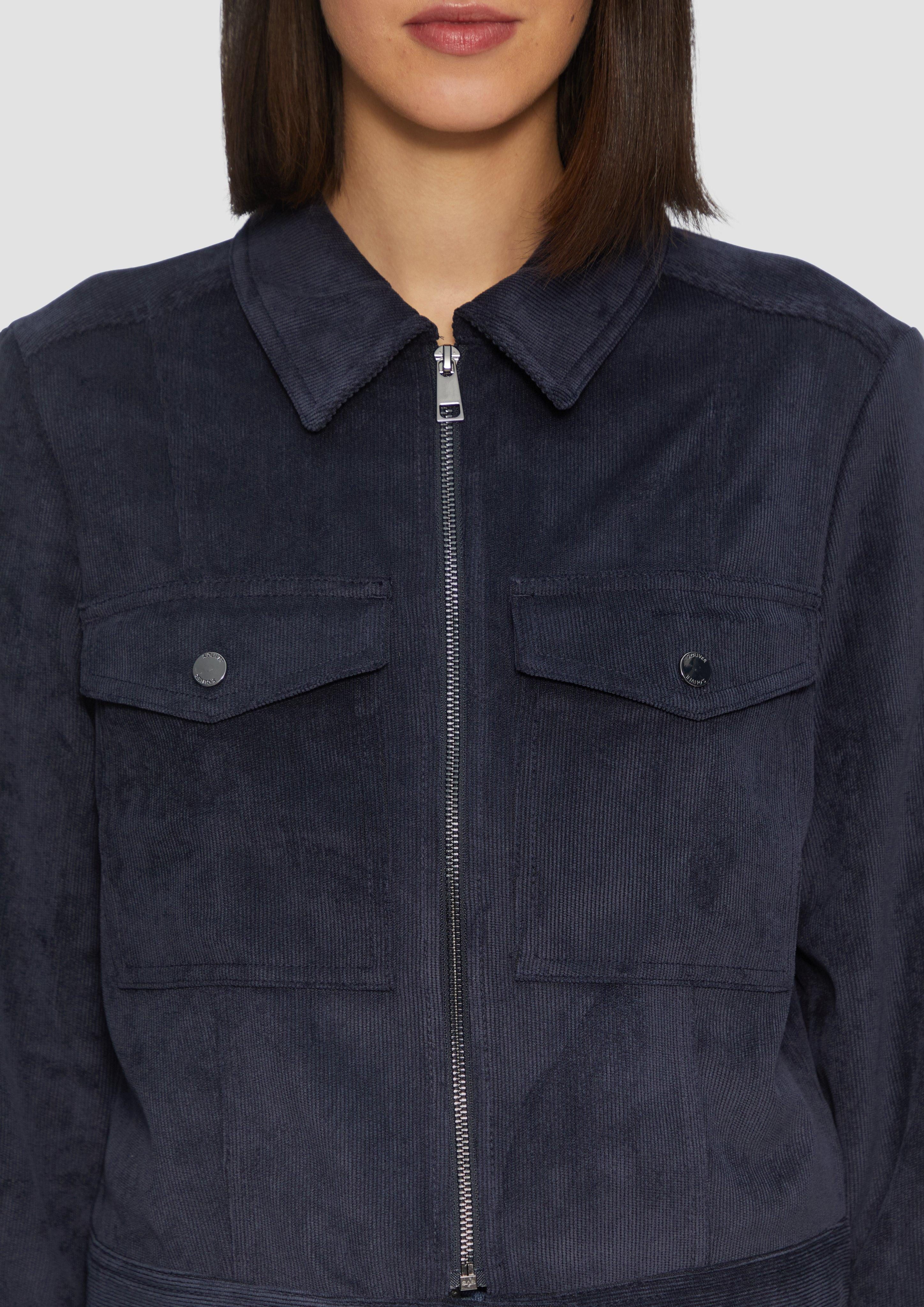 s.Oliver Funktionsjacke Kurze Feincordjacke mit aufgesetzten günstig online kaufen