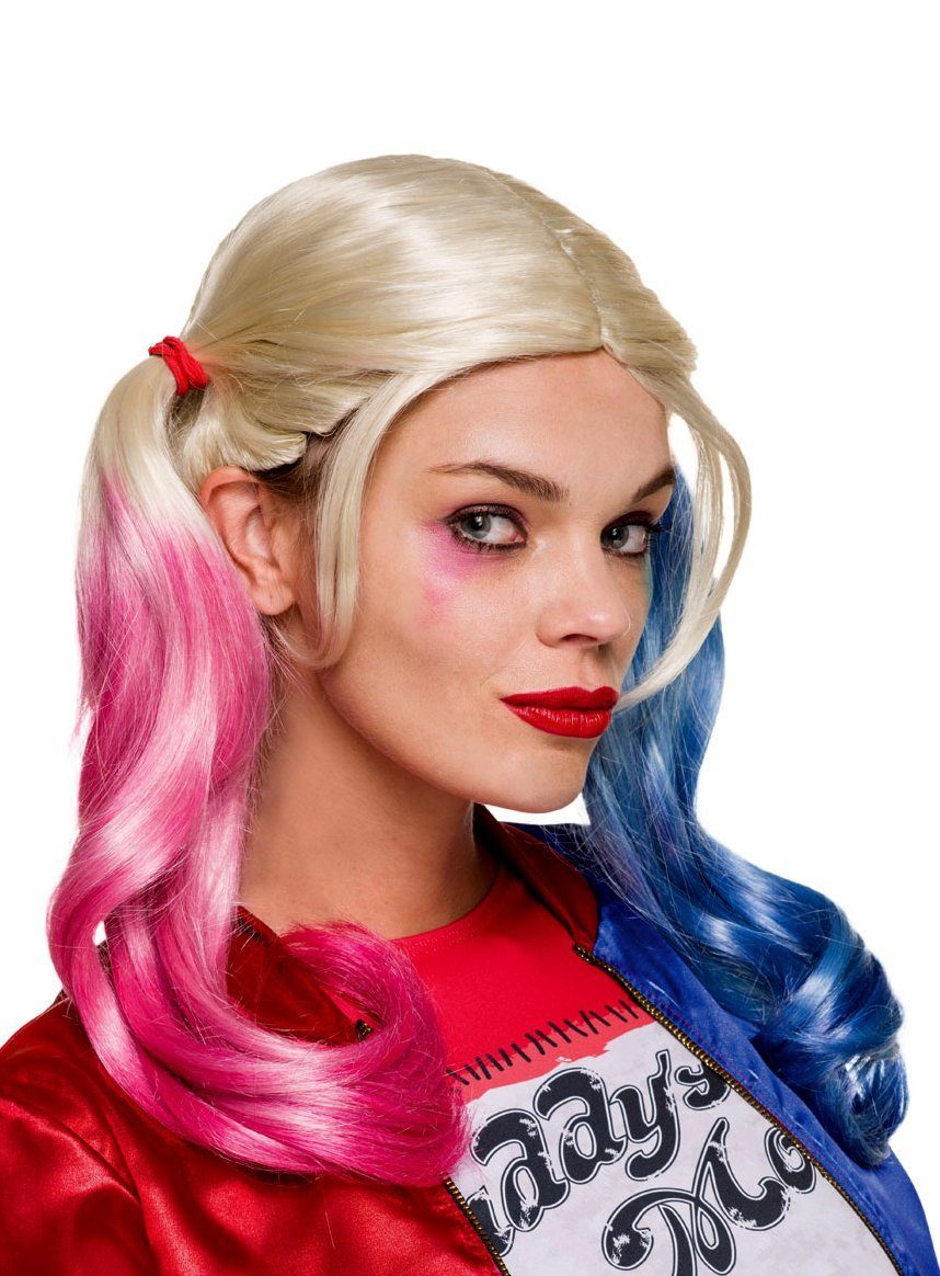 Kostüm-Perücke Suicide Squad Harley Quinn - Faschings Kostüm Perü
