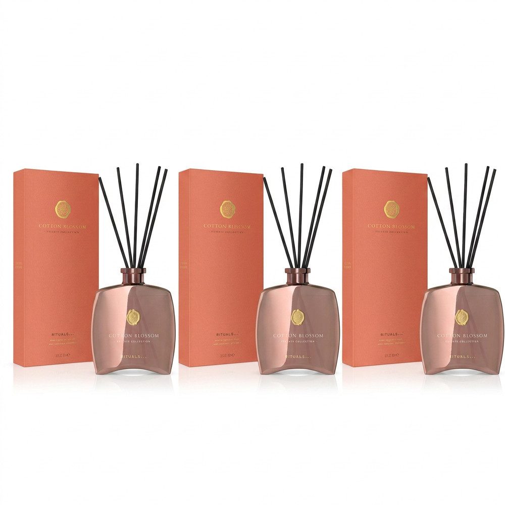 Rituals Duftstäbchen Rituals Cotton Blossom Fragrance Sticks 3er Set (Vorteilspack mit frischem Cotton-Duft für langanhaltenden Raumduft, 1-St)