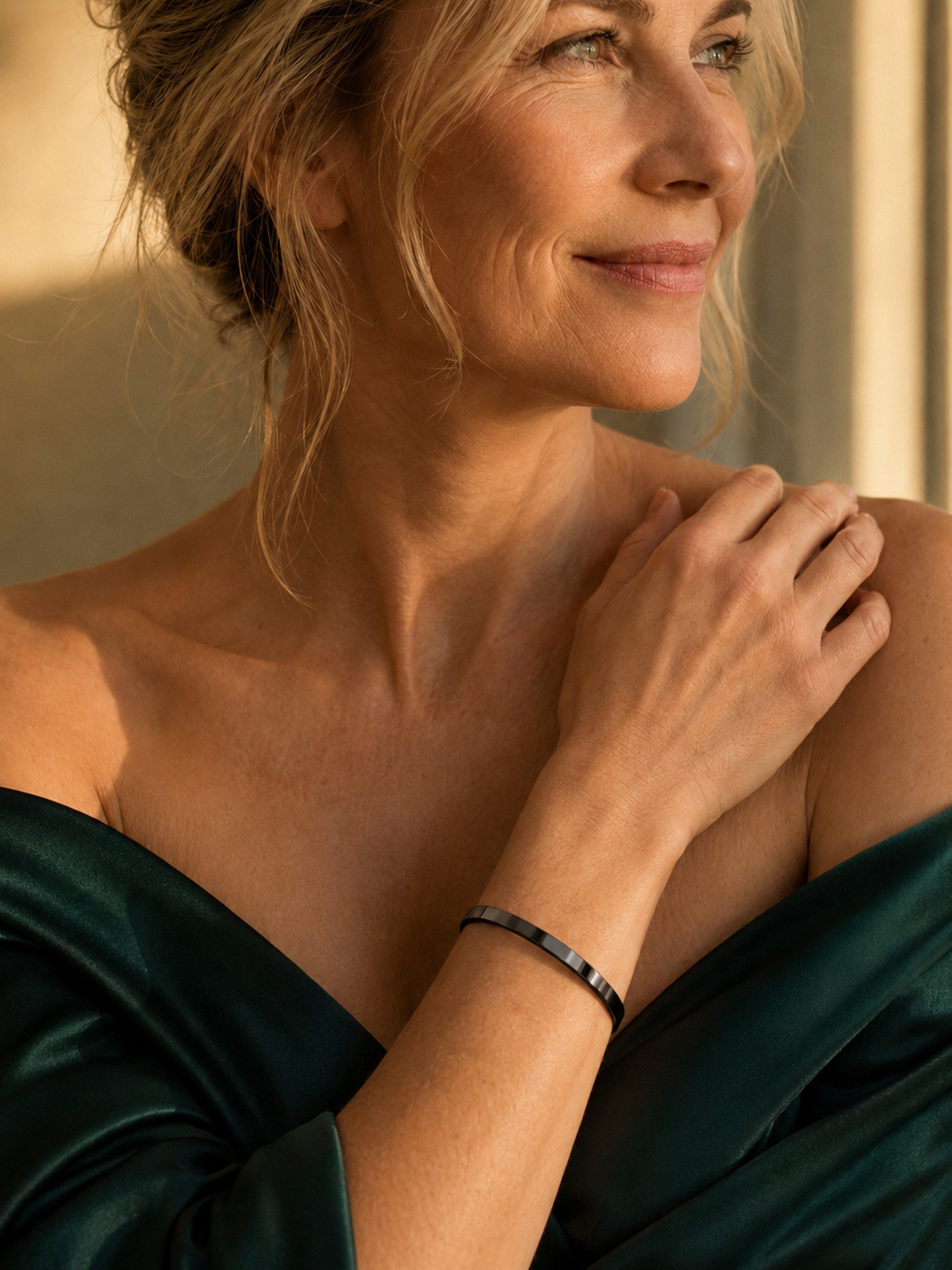 Staufergold Armreif „Pure“ – Minimalistischer Edelstahl-Bangle, handmade with Love!