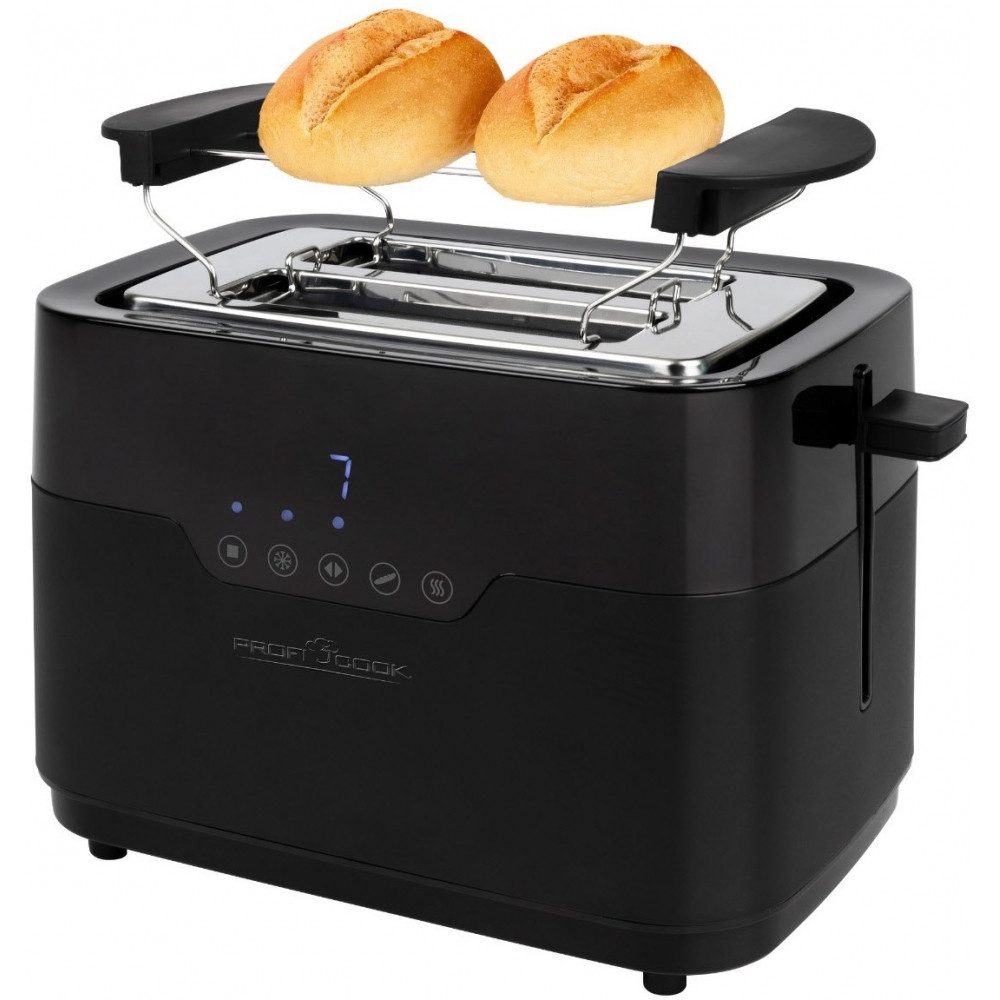 ProfiCook Toaster PC-TA 1244 Kompakt-Toaster., Kompakt-Toaster, für Brötchen-Aufsatz separat