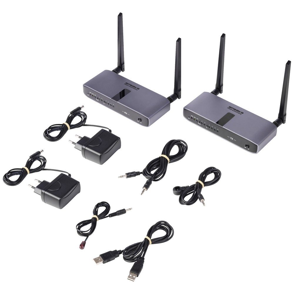SpeaKa Professional m GHz Professional HDMI-Funkübertragung SpeaKa (Set) 150 5 SP-HWE-800 Funkgerät