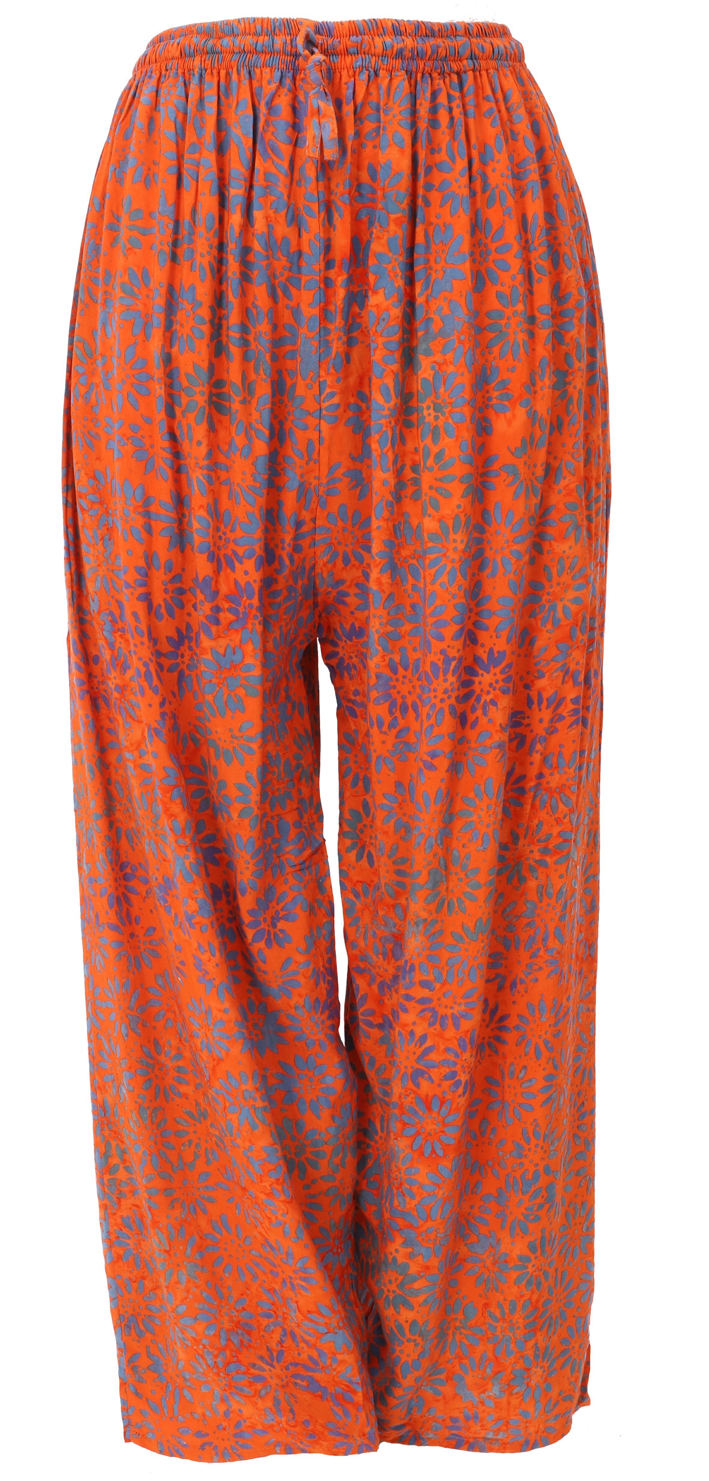 Relaxhose Weite farbenfrohe Palazzohose, Boho Sommerhose..