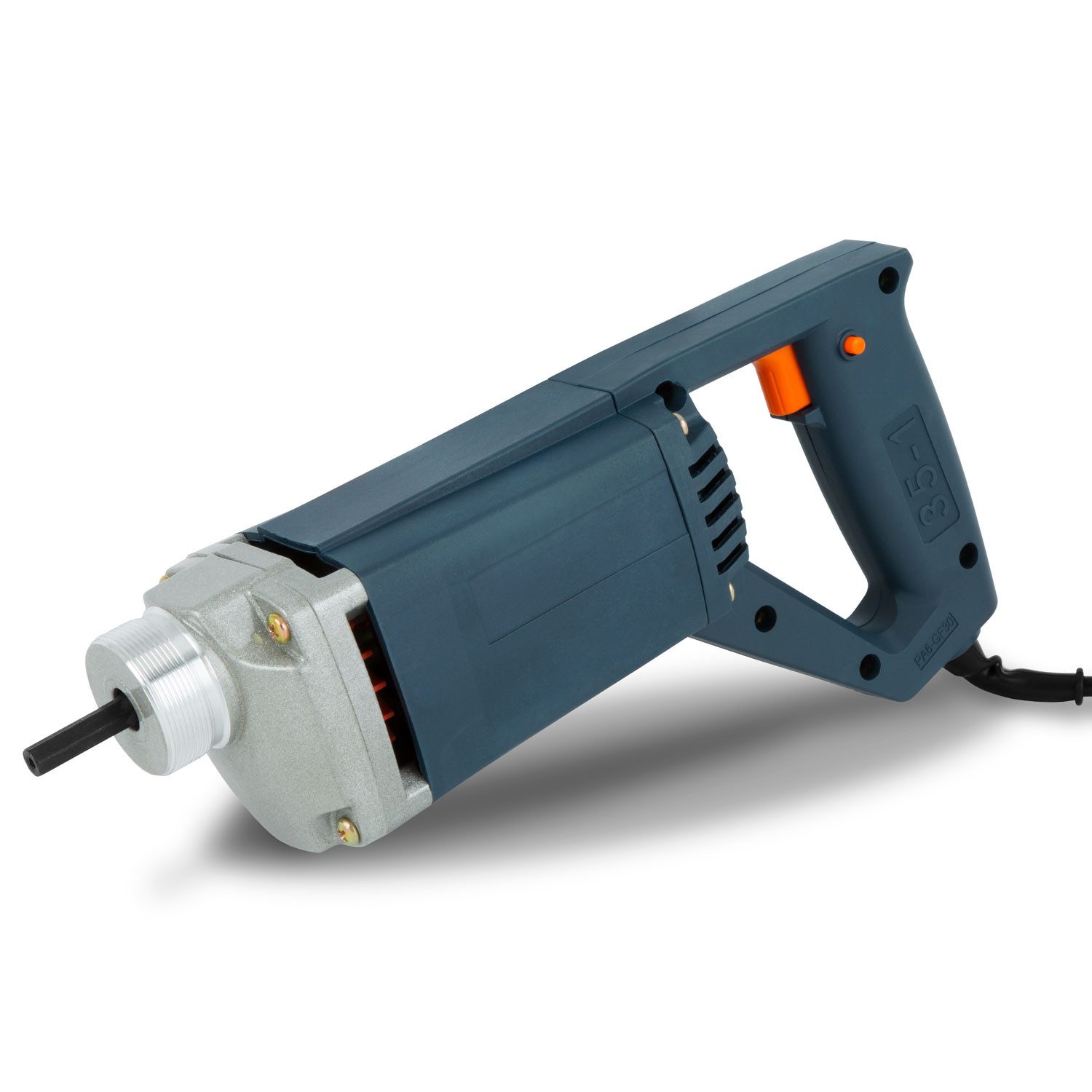 EBERTH Betonverdichter Betonrüttler Flaschenrüttler Betonverdichter Elektrisch 800W, 800 in W, Schlauchlänge: 200 in cm, Schlauchlänge 2m, Stahlverstärkte Rüttelflasche mit 35mm Durchmesser