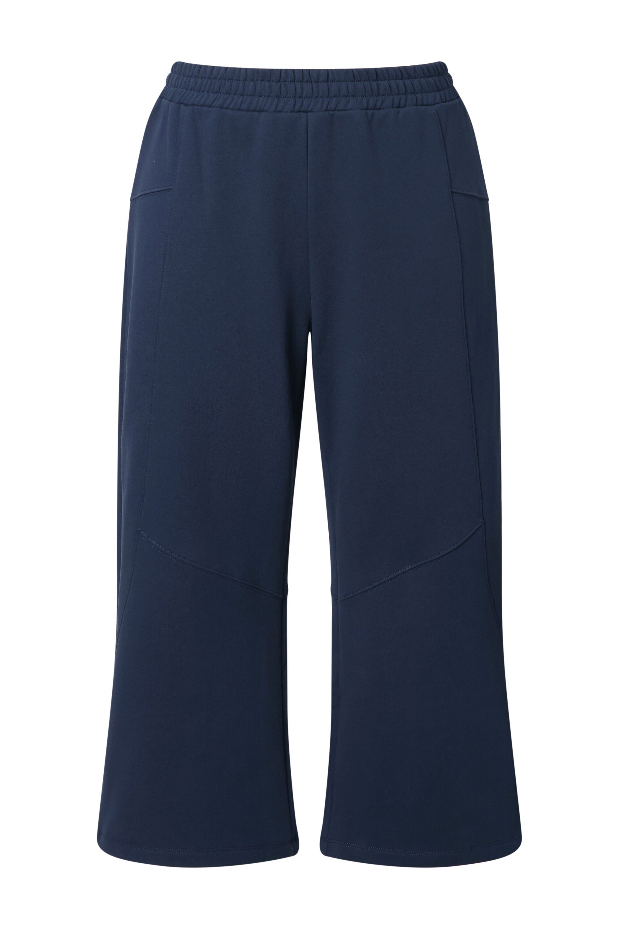 Ulla Popken Culotte Sweat-Culotte weites Bein Elastikbund Biobaumwolle günstig online kaufen