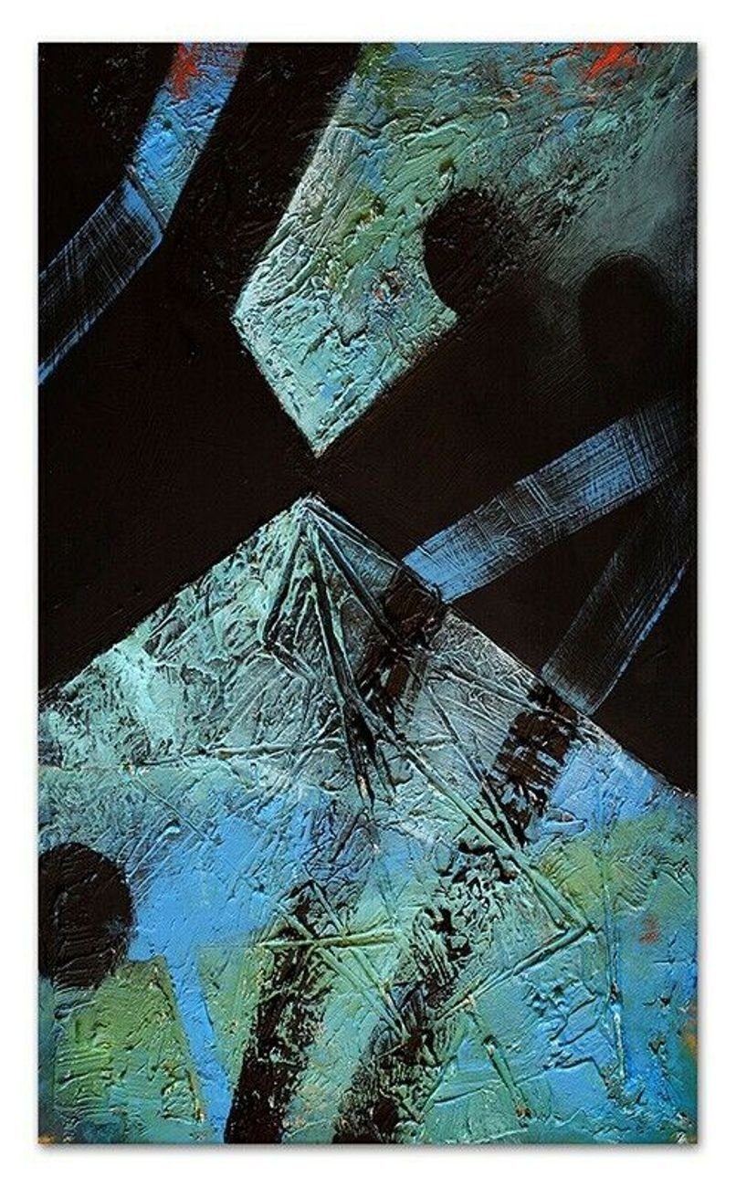 Ölbild Handarbeit JVmoebel Kunst G100089, Gemälde Echte Moderne Abstrakt Ölbilder