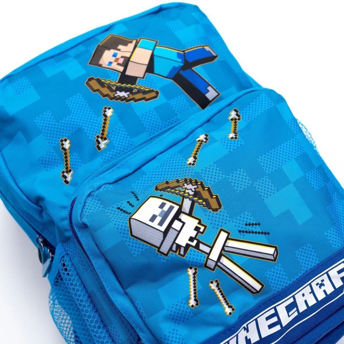 Minecraft Tagesrucksack MINECRAFT Rucksack Tasche Kinder + Jugendliche Blau – Bild 2 von 5