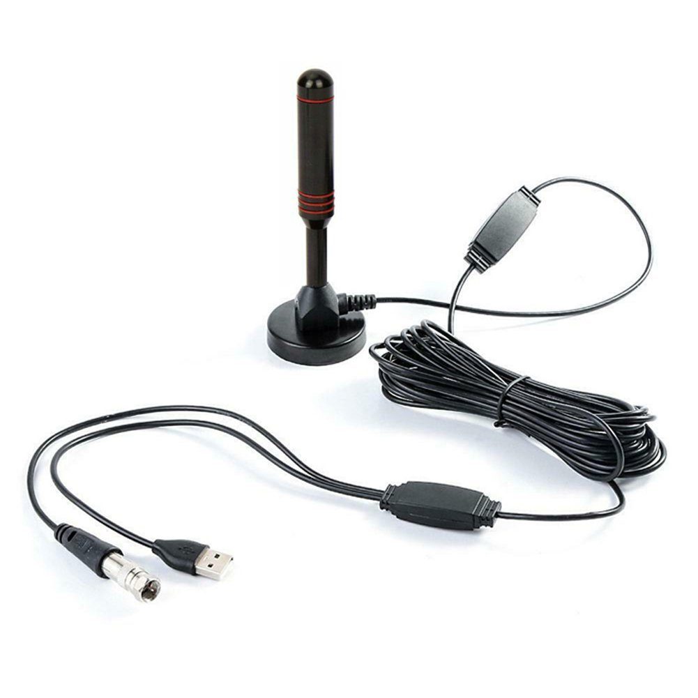 Bolwins L11C 30dbi DVB-T2 HD Antenne DVBT DAB Stabantenne Verstärker 5m Kabel Stabantenne (DVB-T2 HD DVB-T DAB DAB+, für für Innenbereich, Verstärkung: 30 dB), Hohe Signalverstärkung (30 dBi) Kompakte Bauform