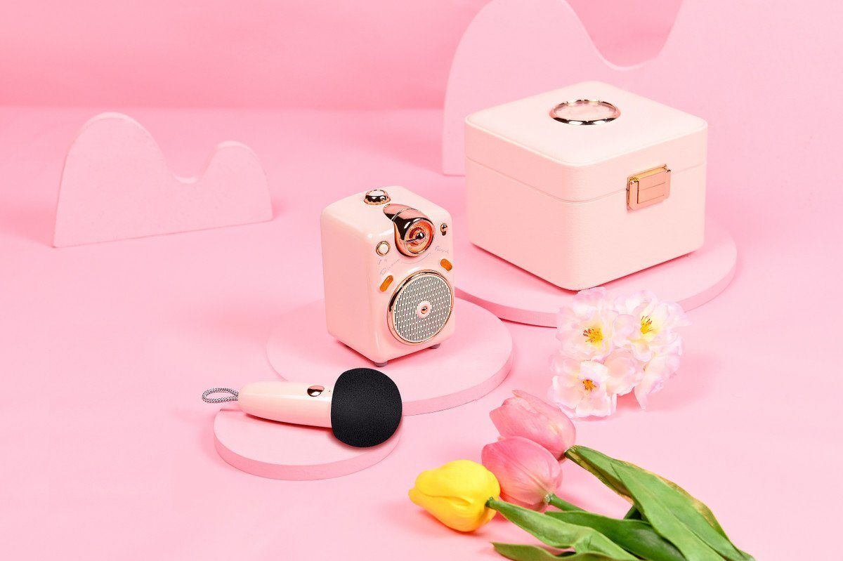Bilderrahmen Fairy-OK pink DIVOOM DIVOOM BT mit Mikro Lautsprecher Digitaler