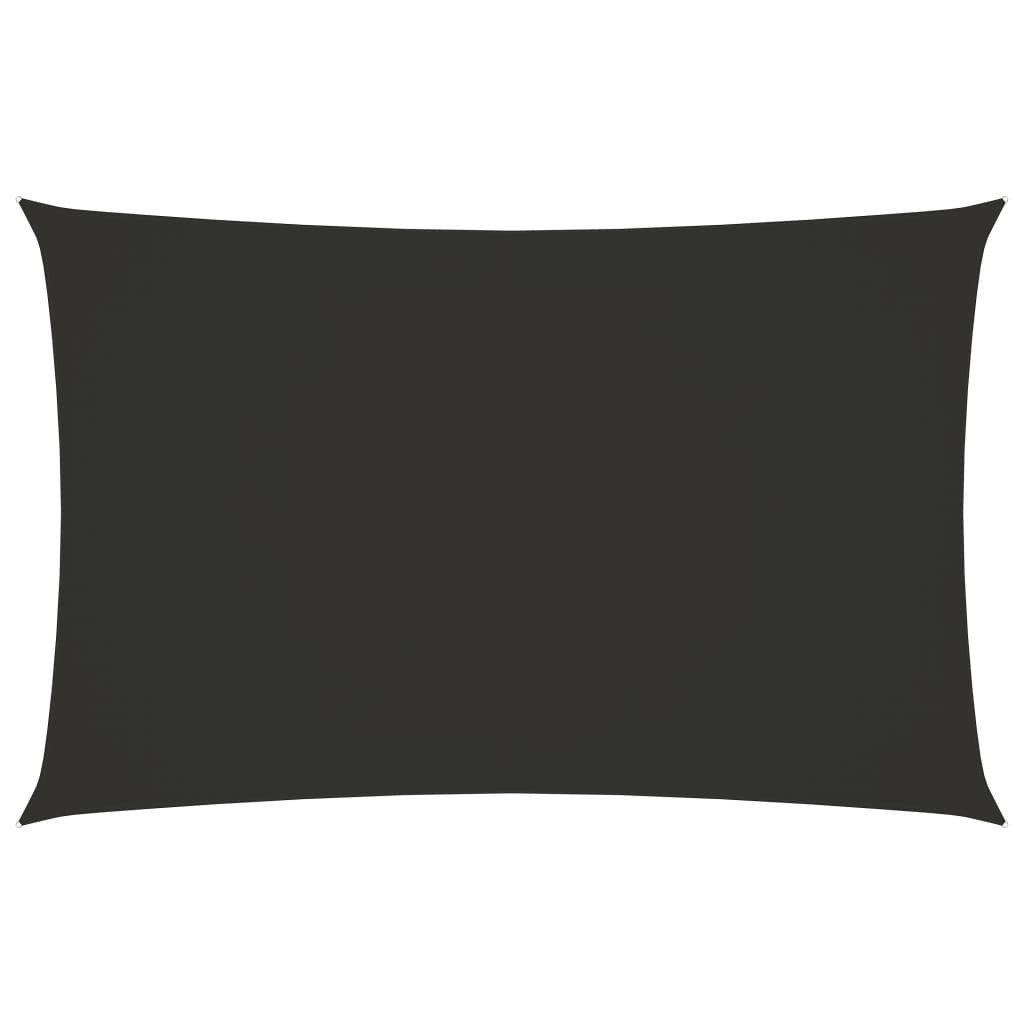 Sonnensegel 25 x 5 m Sonnensegel Oxford-Gewebe Rechteckig 2,5x5 m Anthrazit Bescha