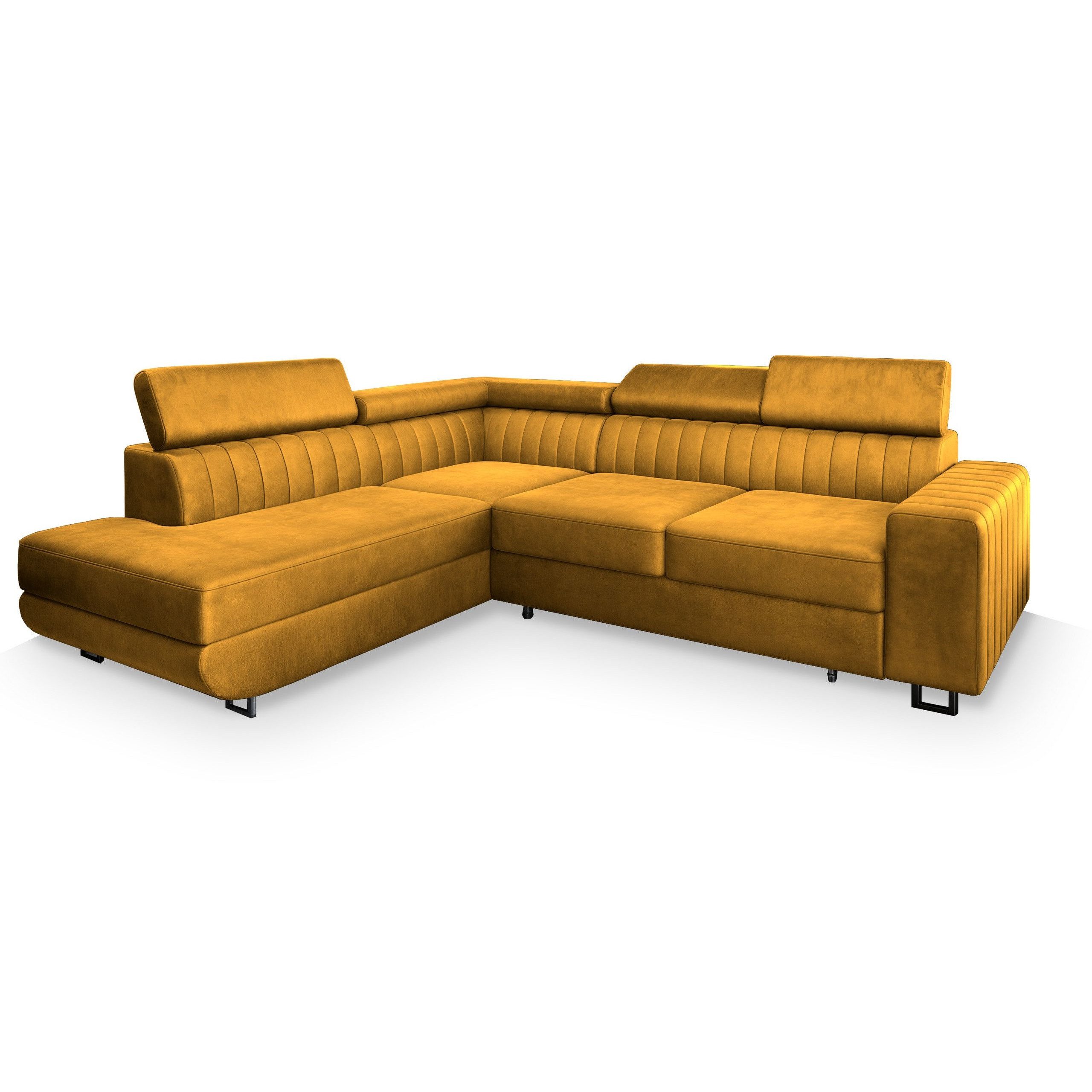 Masseno Ecksofa NOLA mit Schlaffunktion L-Form, Sofa mit Bettkasten günstig online kaufen