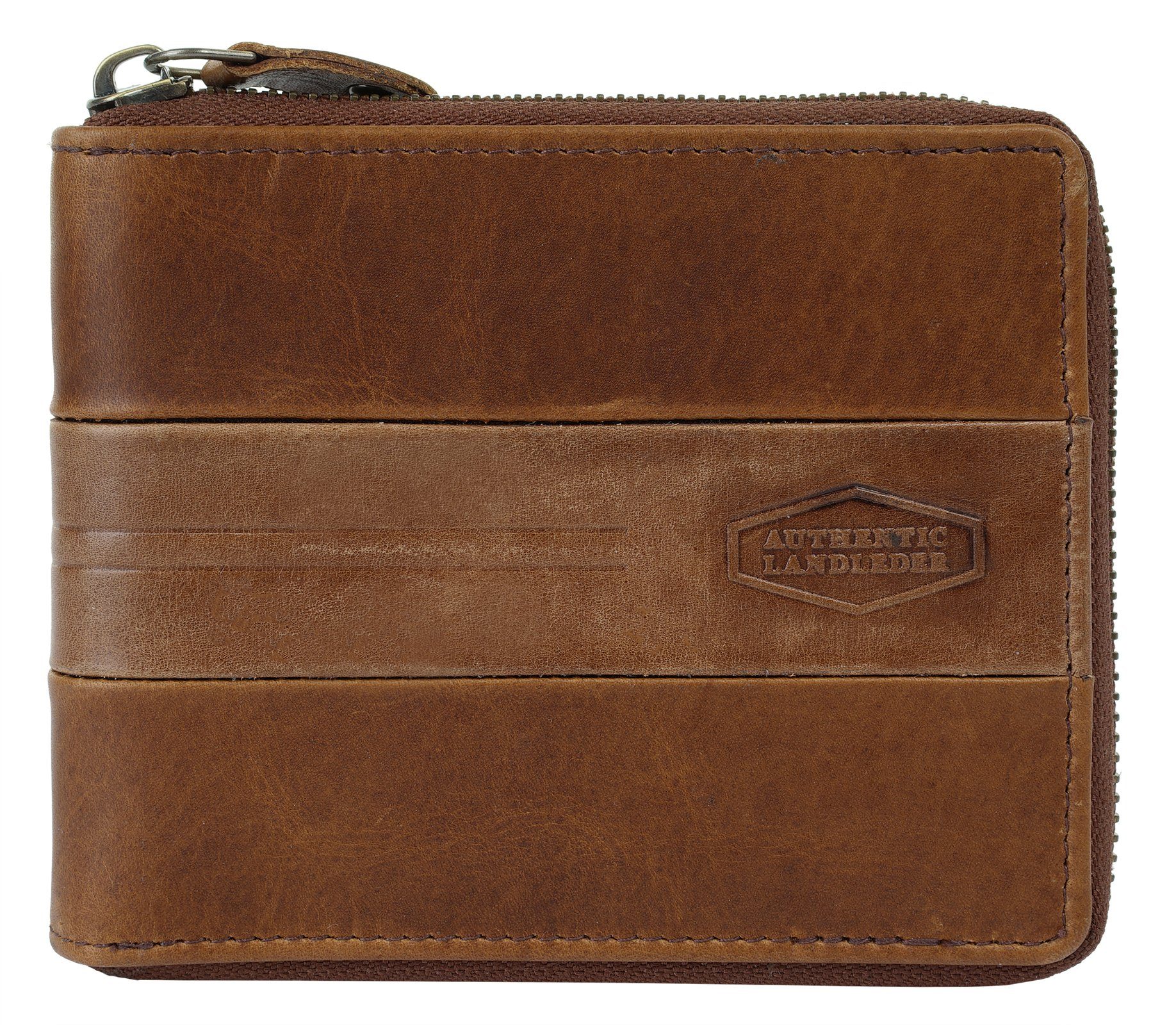 Landleder Geldbörse RFID, echt Leder