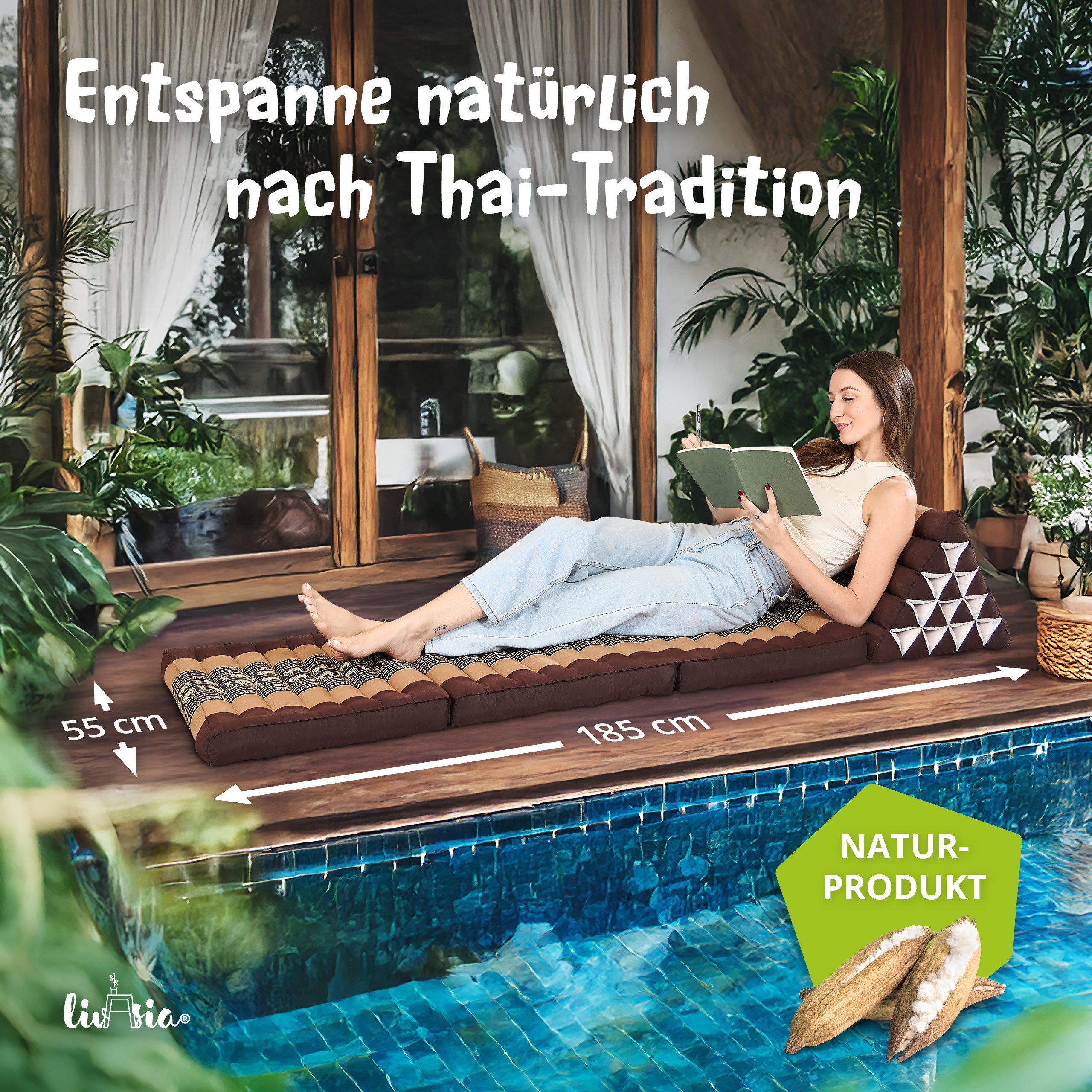 livasia Sitzsack Thaikissen XXL hoch, vegan günstig online kaufen