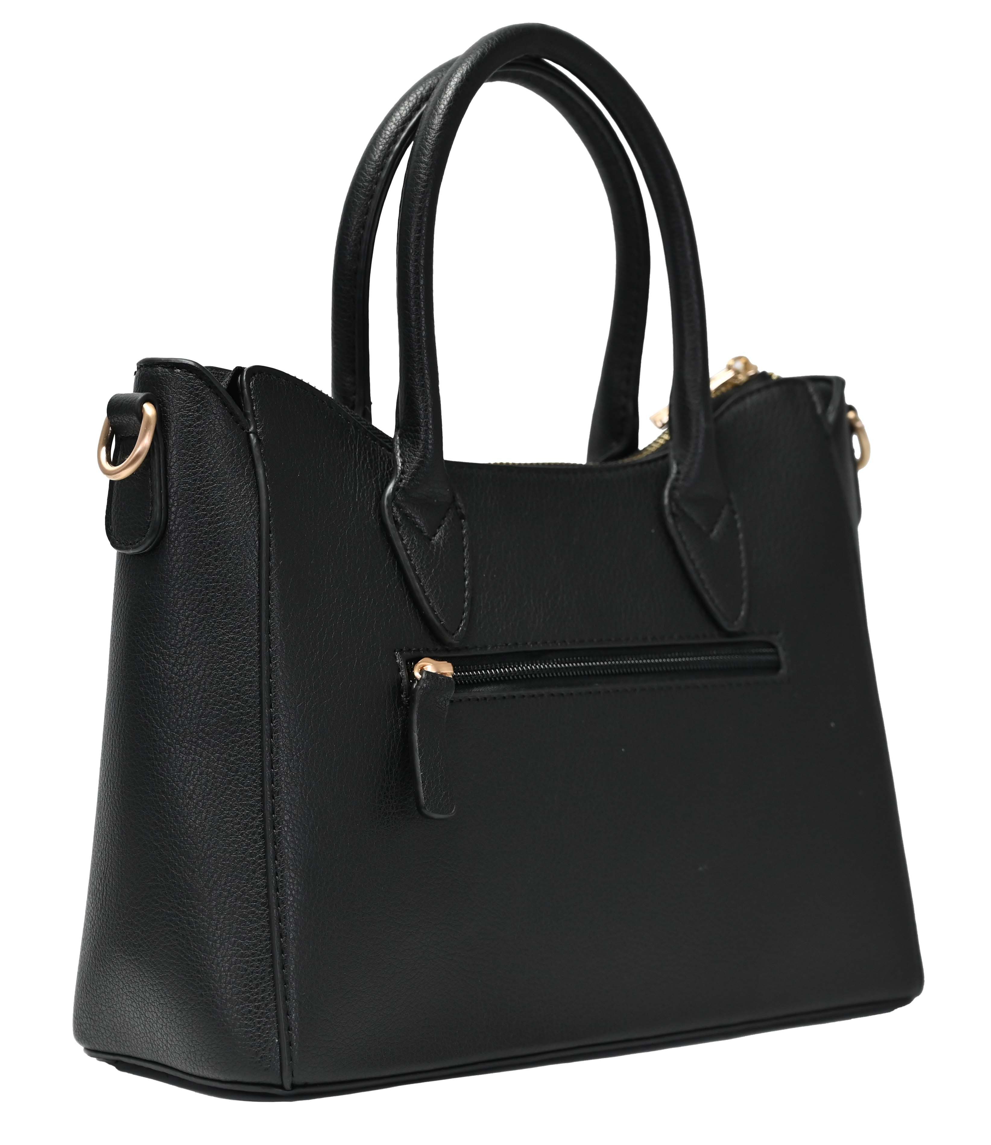 L. CREDI Henkeltasche L.CREDI Damen-Henkeltasche Rahja schwarz