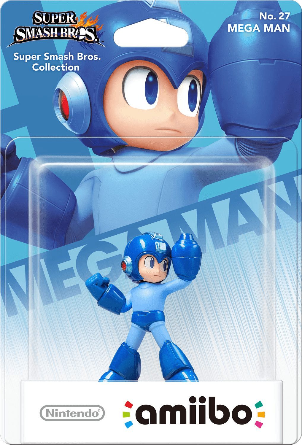 Nintendo Sammelfigur amiibo Mega Man No. 27 Super Smash Bros. Collection Switch (amiibo Figur, 1 St., digitale Inhalte), NFC Funktion