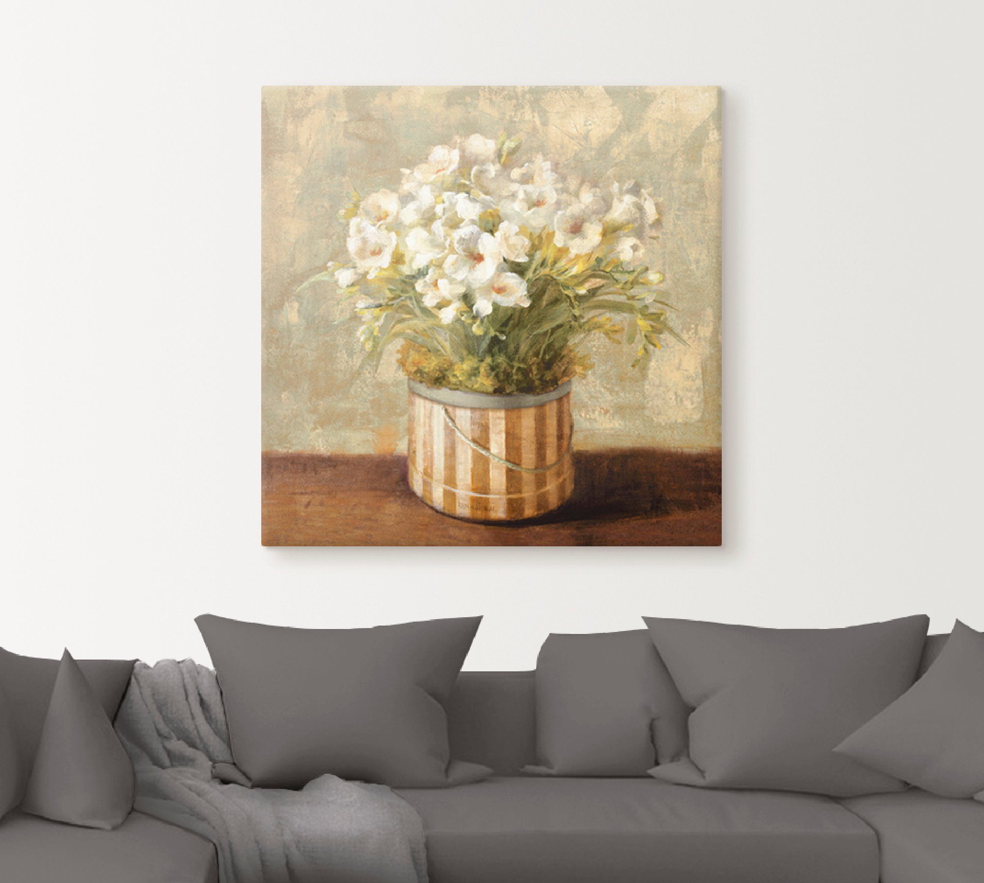 Artland Wandbild Fresien, Blumen (1 St), als Leinwandbild, Poster in verschied. Größen