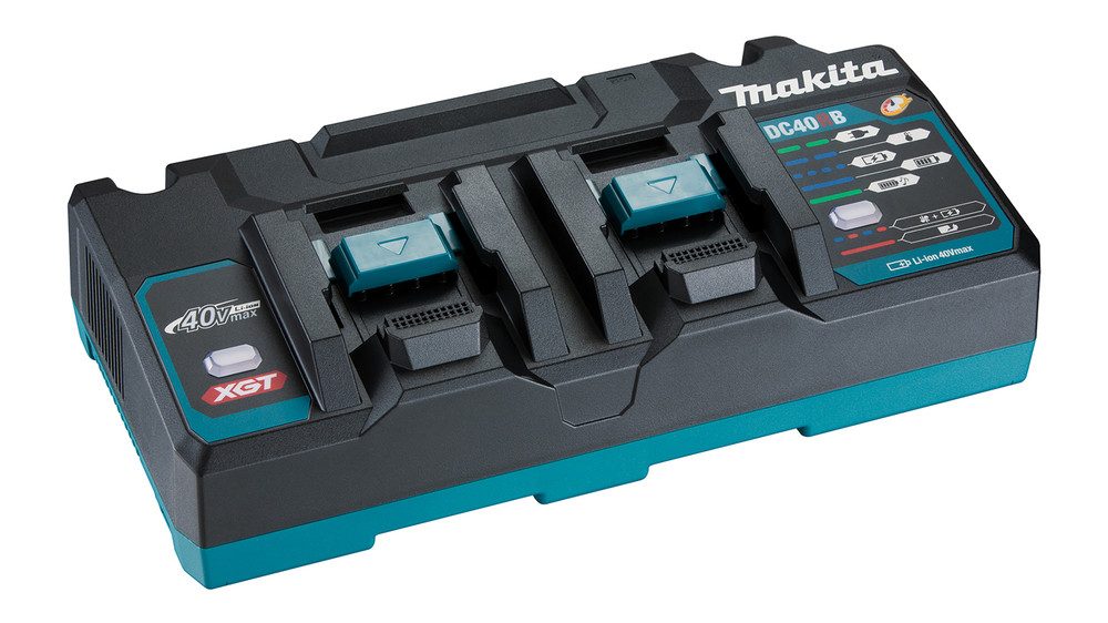 Makita DC40RB Doppel Schnelllade-Gerät (für zwei 40V max. XGT-Akkus)